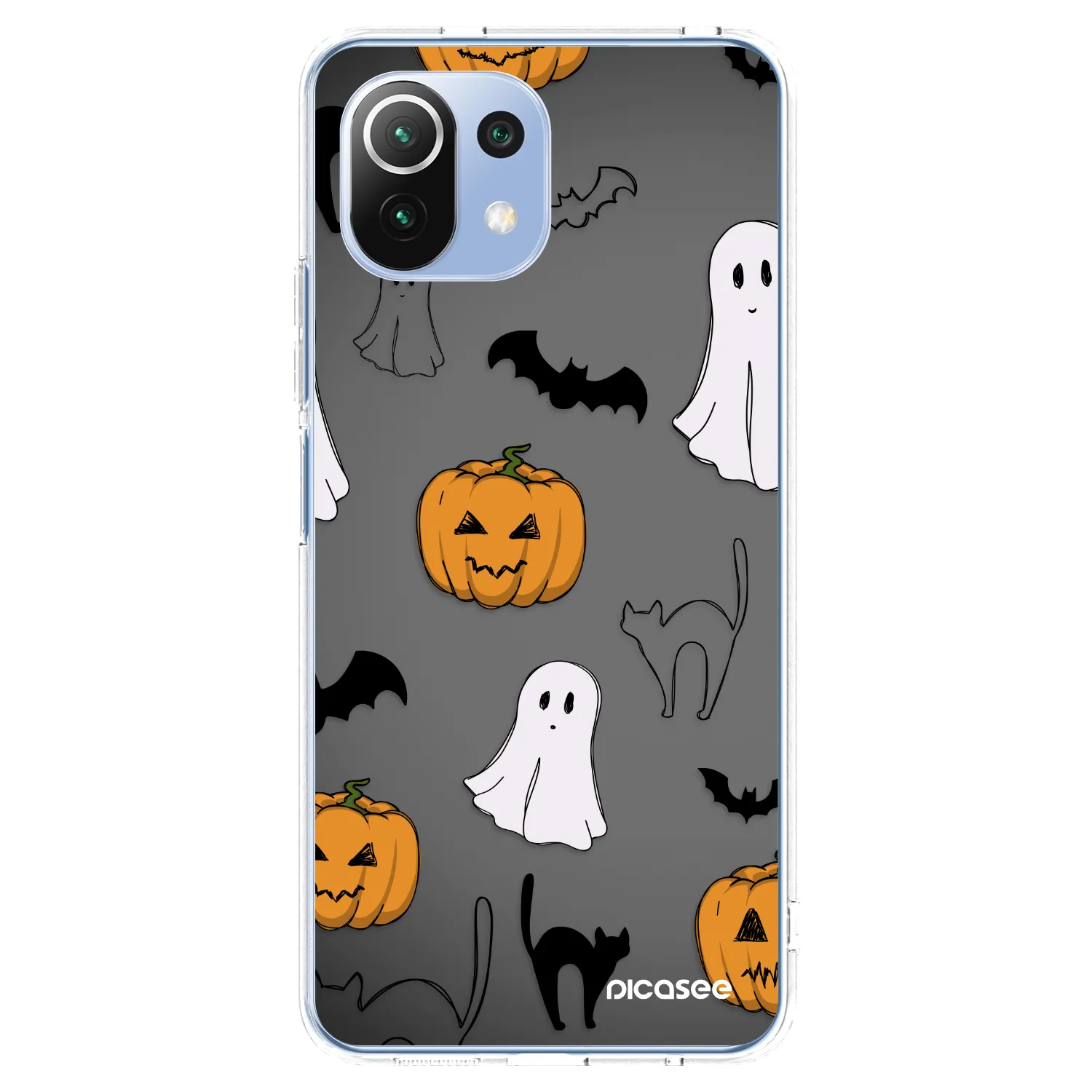 Picasee husă transparentă din silicon pentru Xiaomi Mi 11 Lite - Spooky crew