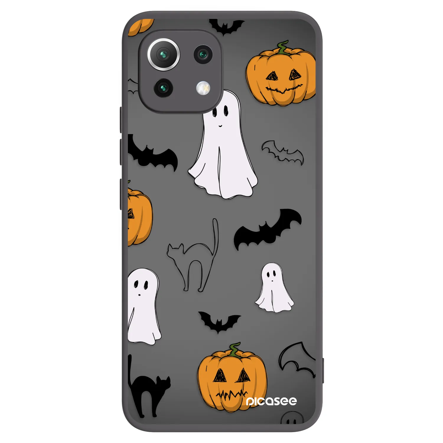 Picasee husă neagră din silicon pentru Xiaomi Mi 11 Lite - Spooky crew