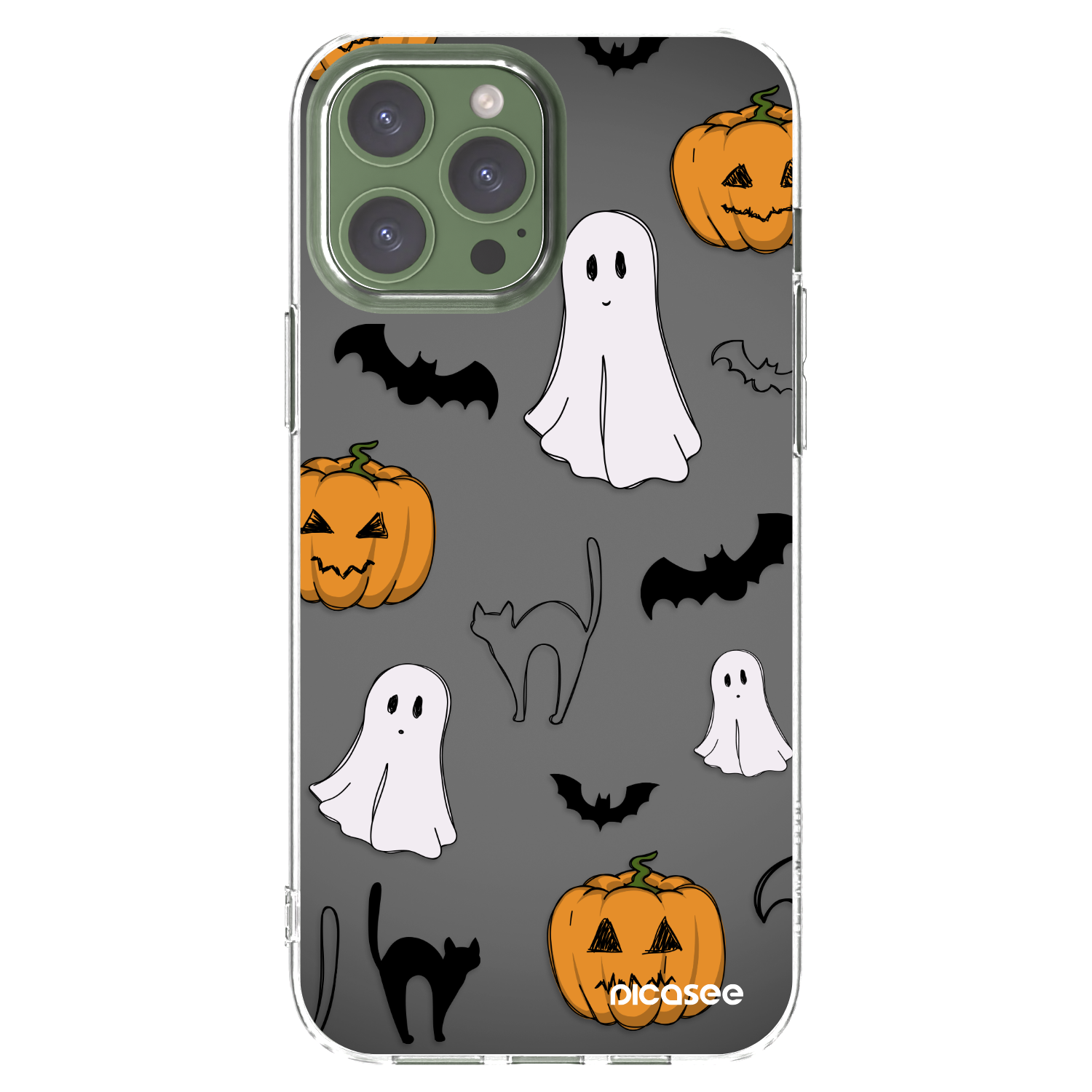 Picasee husă transparentă din silicon pentru Apple iPhone 13 Pro Max - Spooky crew