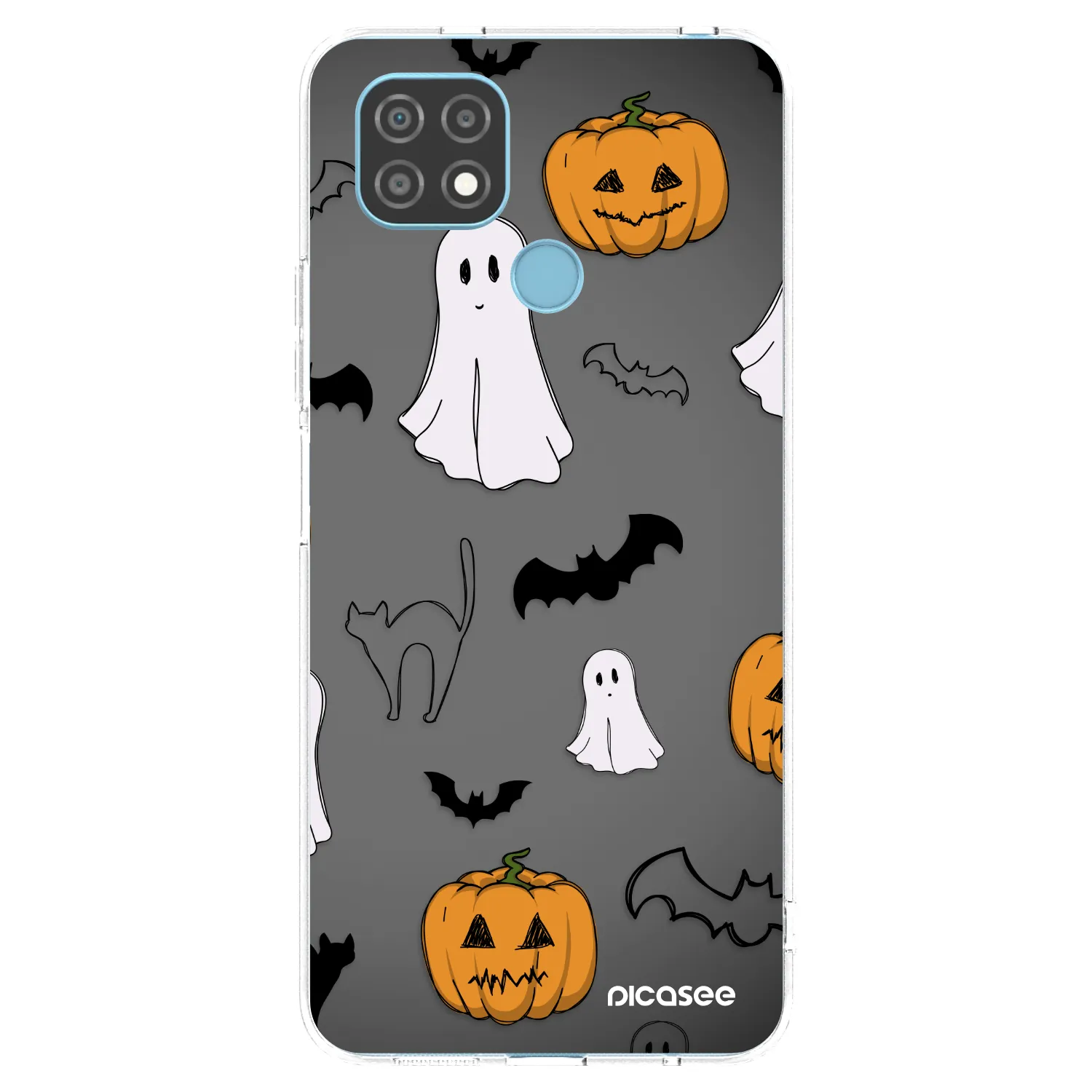 Picasee husă transparentă din silicon pentru Realme C21 - Spooky crew