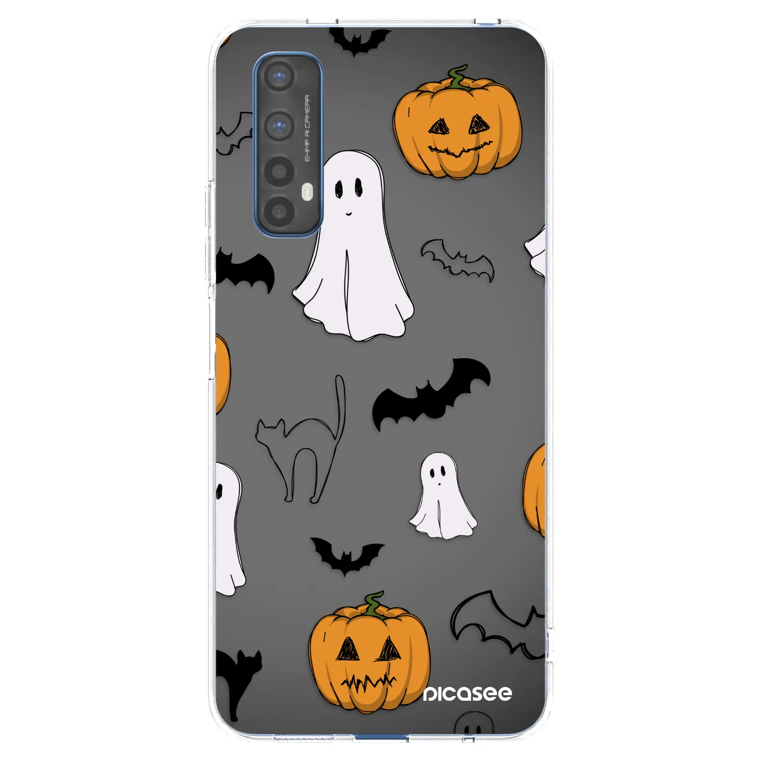 Picasee husă transparentă din silicon pentru Realme 7 - Spooky crew