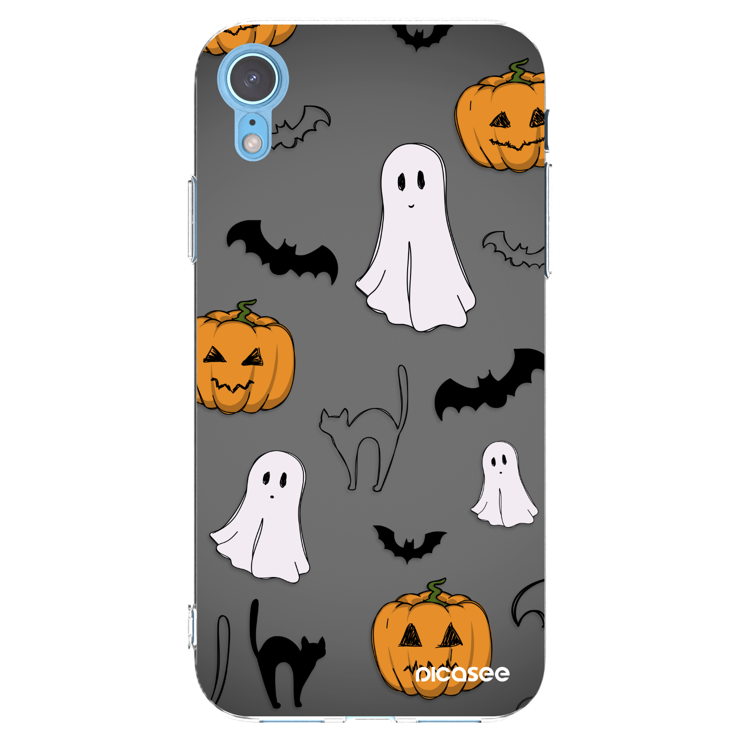 Picasee husă transparentă din silicon pentru Apple iPhone XR - Spooky crew
