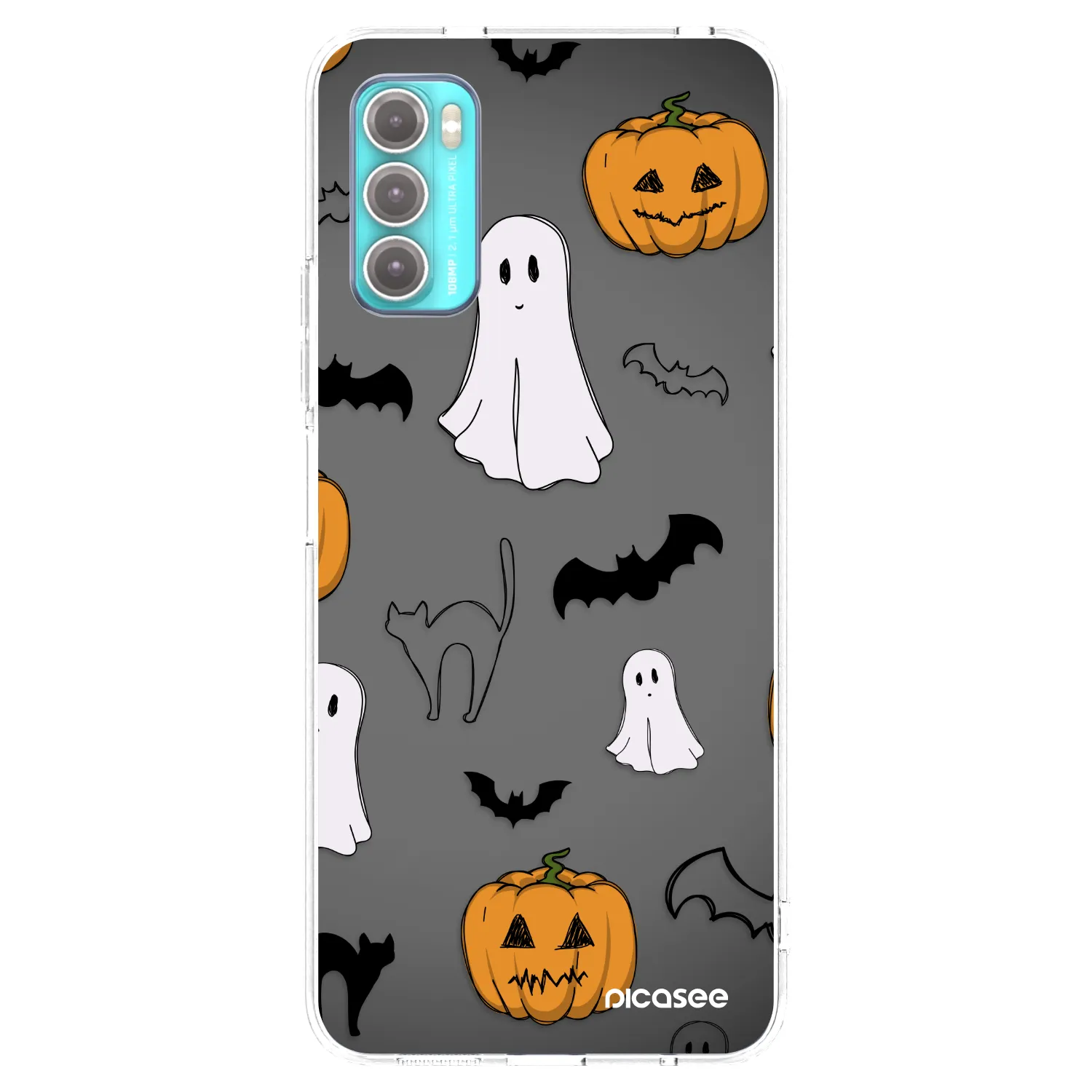 Picasee husă transparentă din silicon pentru Motorola Moto G60 - Spooky crew