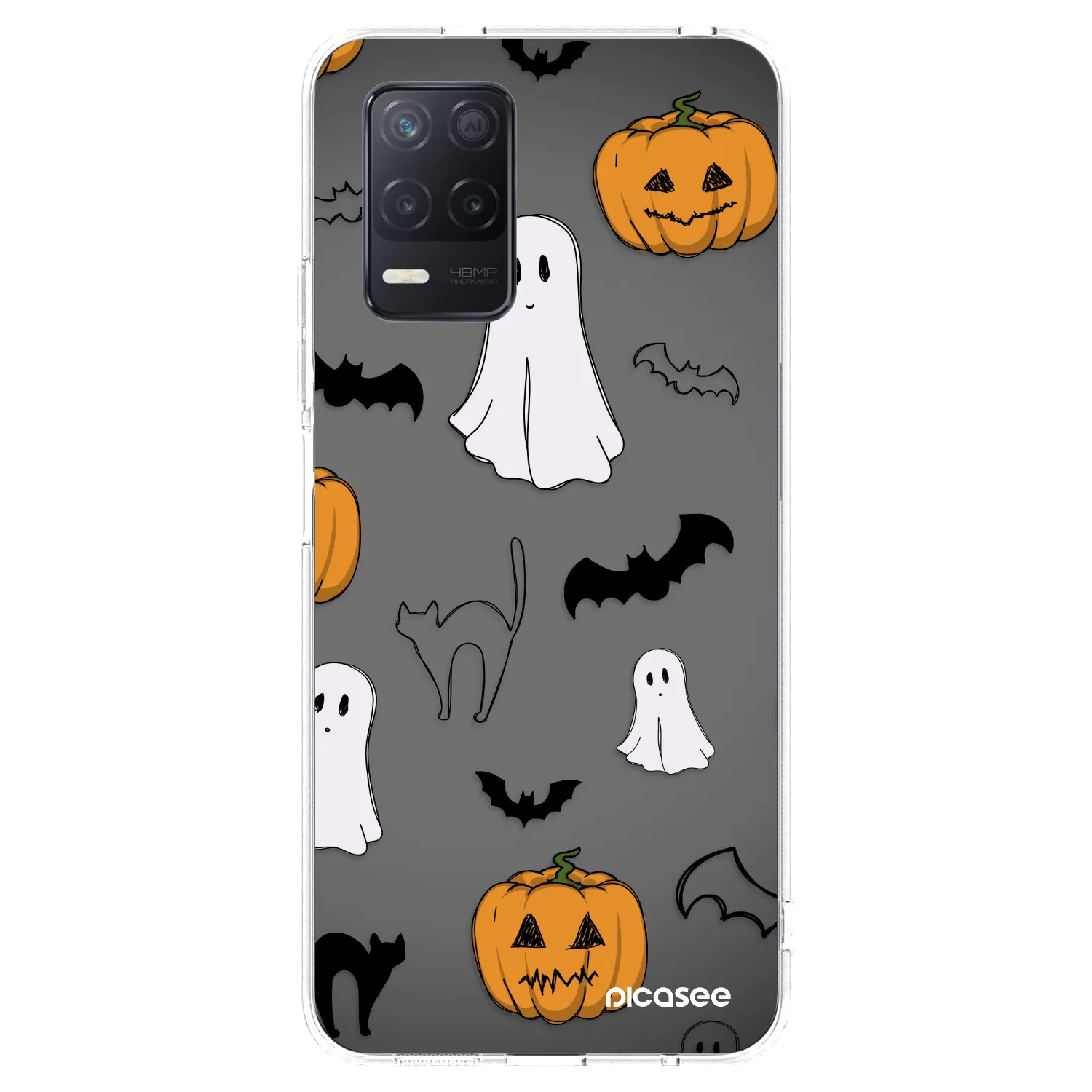 Picasee husă transparentă din silicon pentru Realme 8 5G - Spooky crew