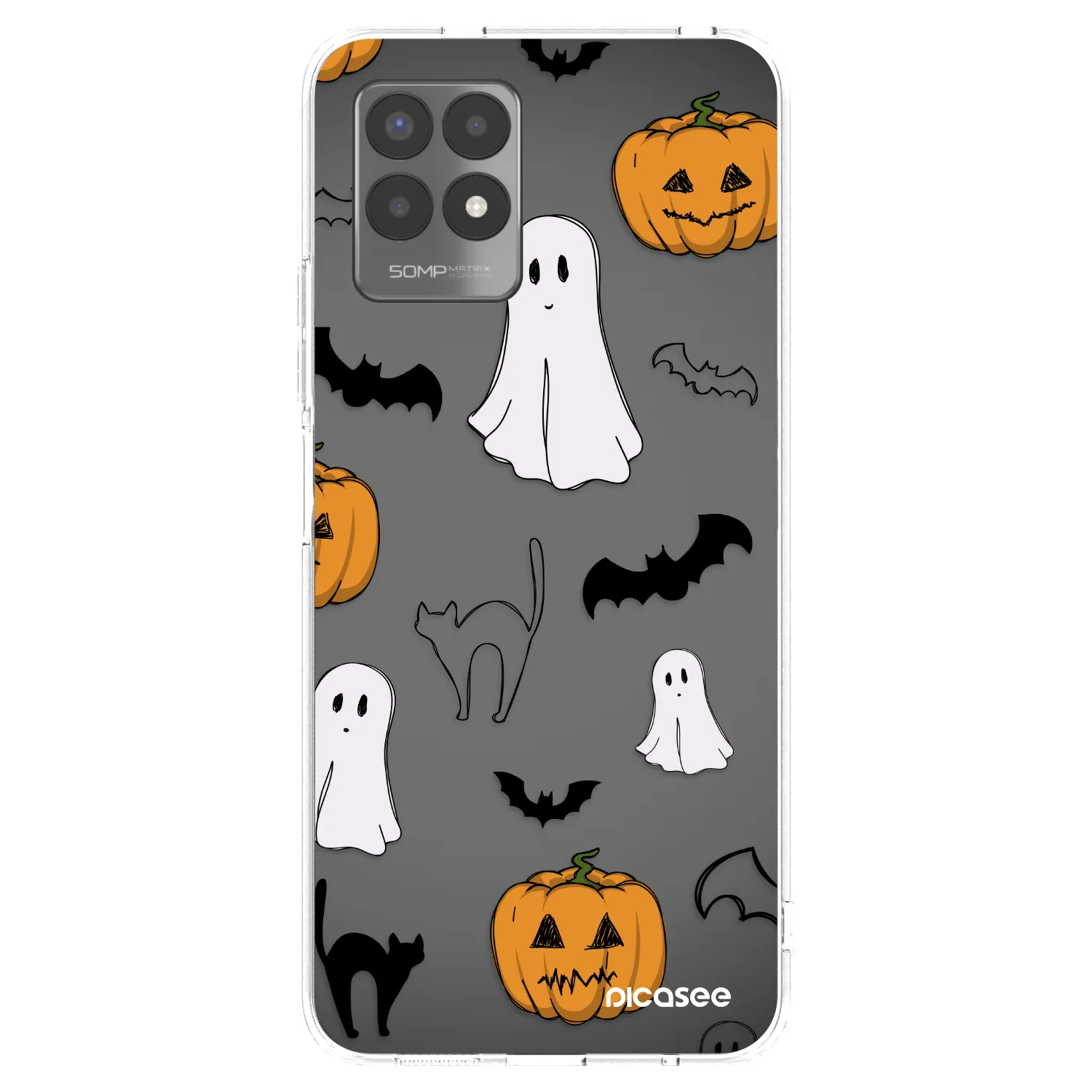 Picasee husă transparentă din silicon pentru Realme 8i - Spooky crew
