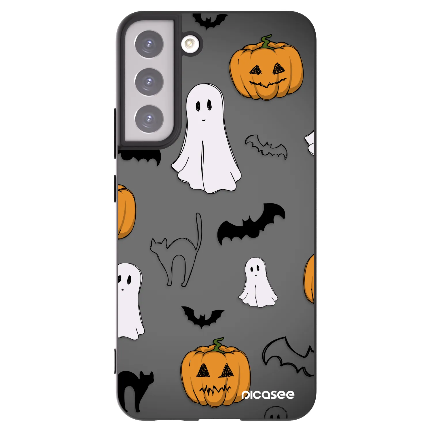 Picasee husă neagră din silicon pentru Samsung Galaxy S22+ 5G - Spooky crew
