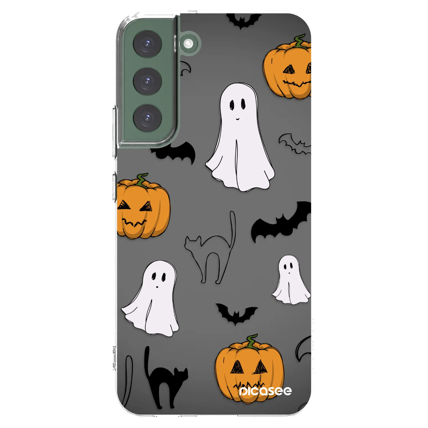 Picasee husă transparentă din silicon pentru Samsung Galaxy S22+ 5G - Spooky crew