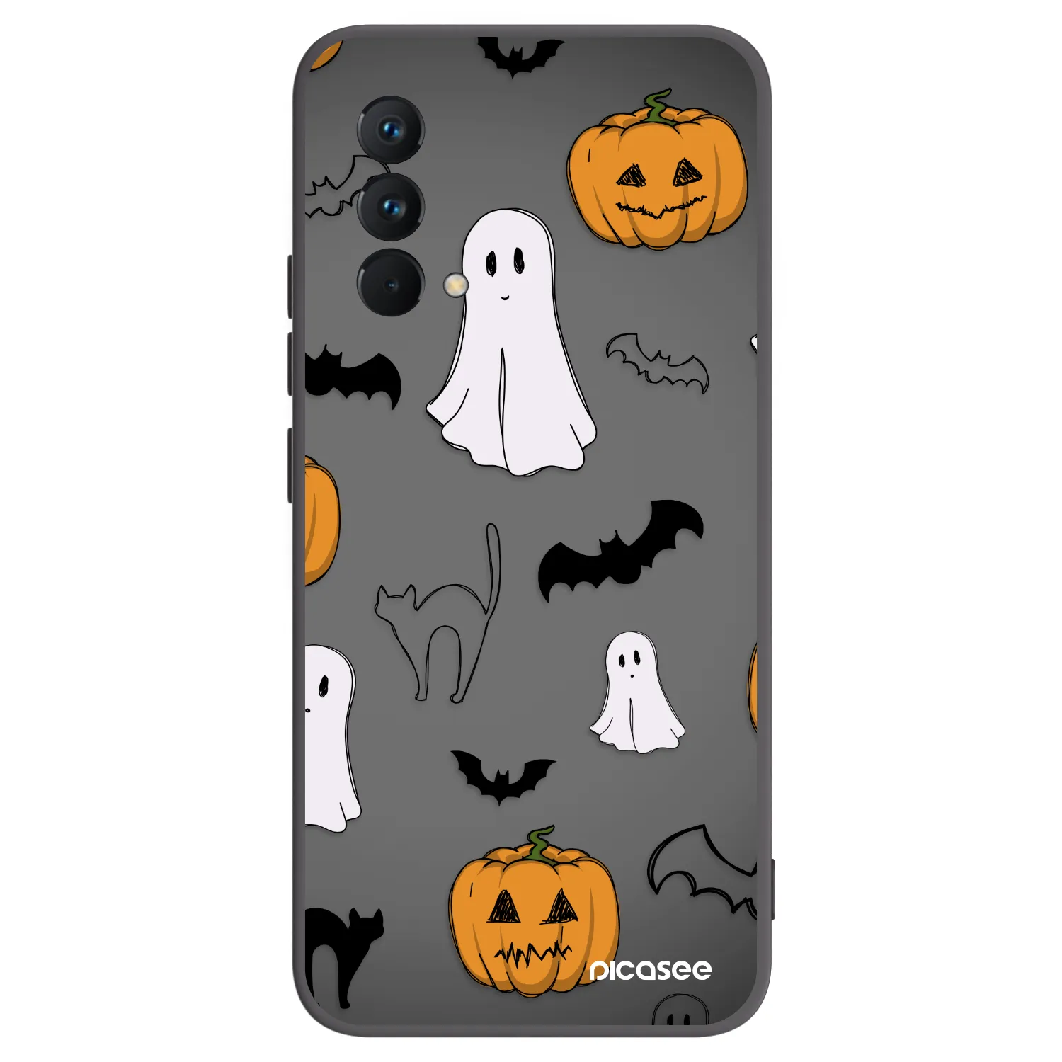 Picasee husă neagră din silicon pentru Realme GT Master Edition 5G - Spooky crew