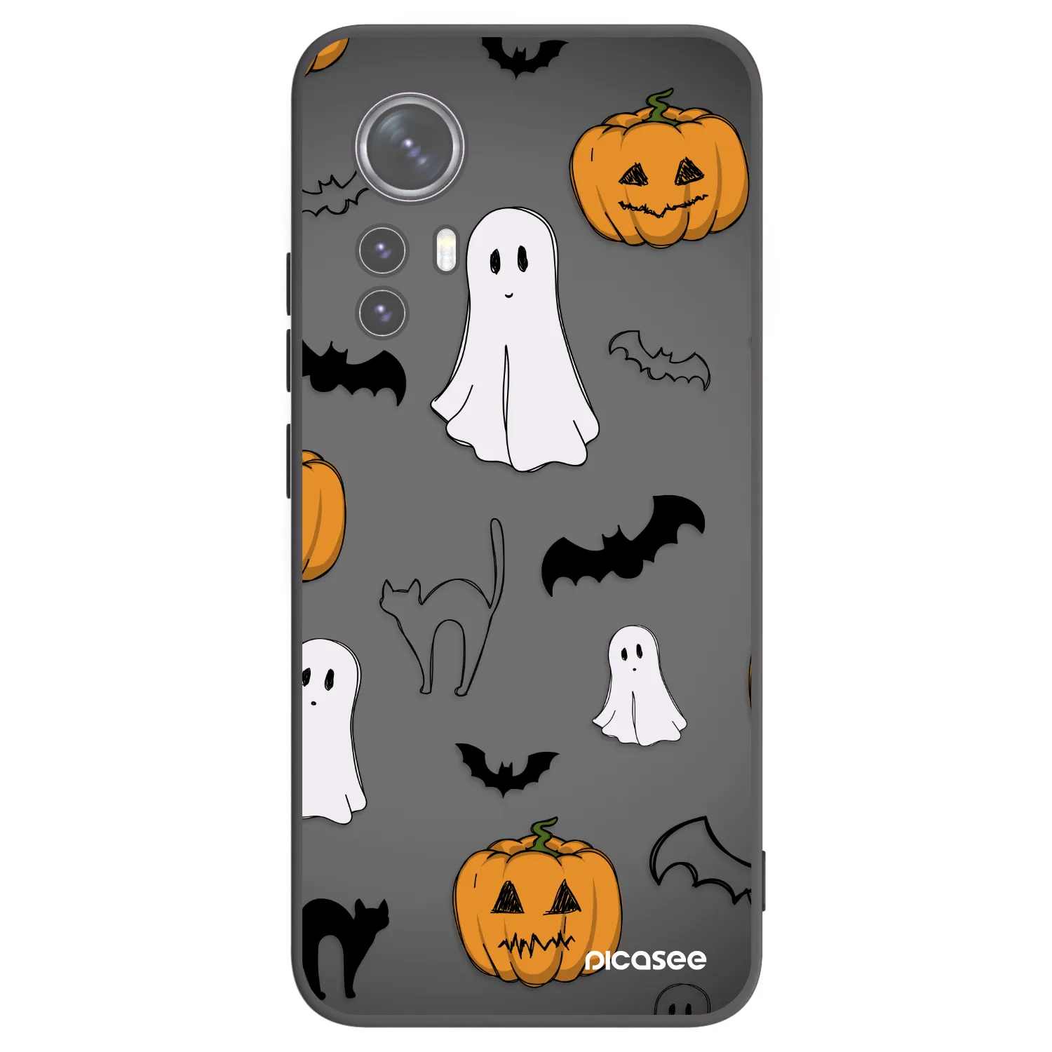 Picasee husă neagră din silicon pentru Xiaomi 12 - Spooky crew