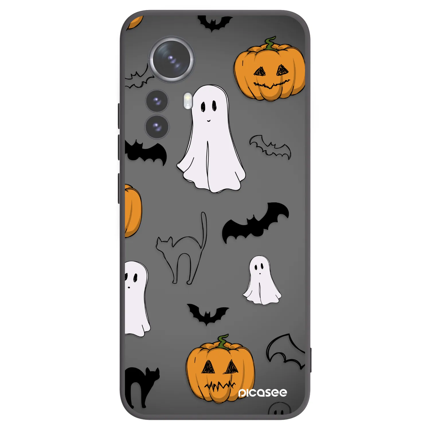 Picasee husă neagră din silicon pentru Xiaomi 12 Pro - Spooky crew