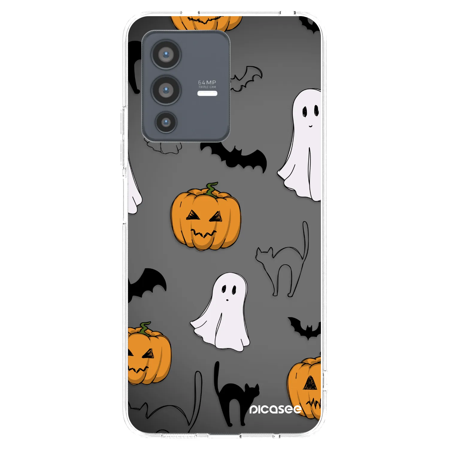Picasee husă transparentă din silicon pentru Vivo V23 5G - Spooky crew