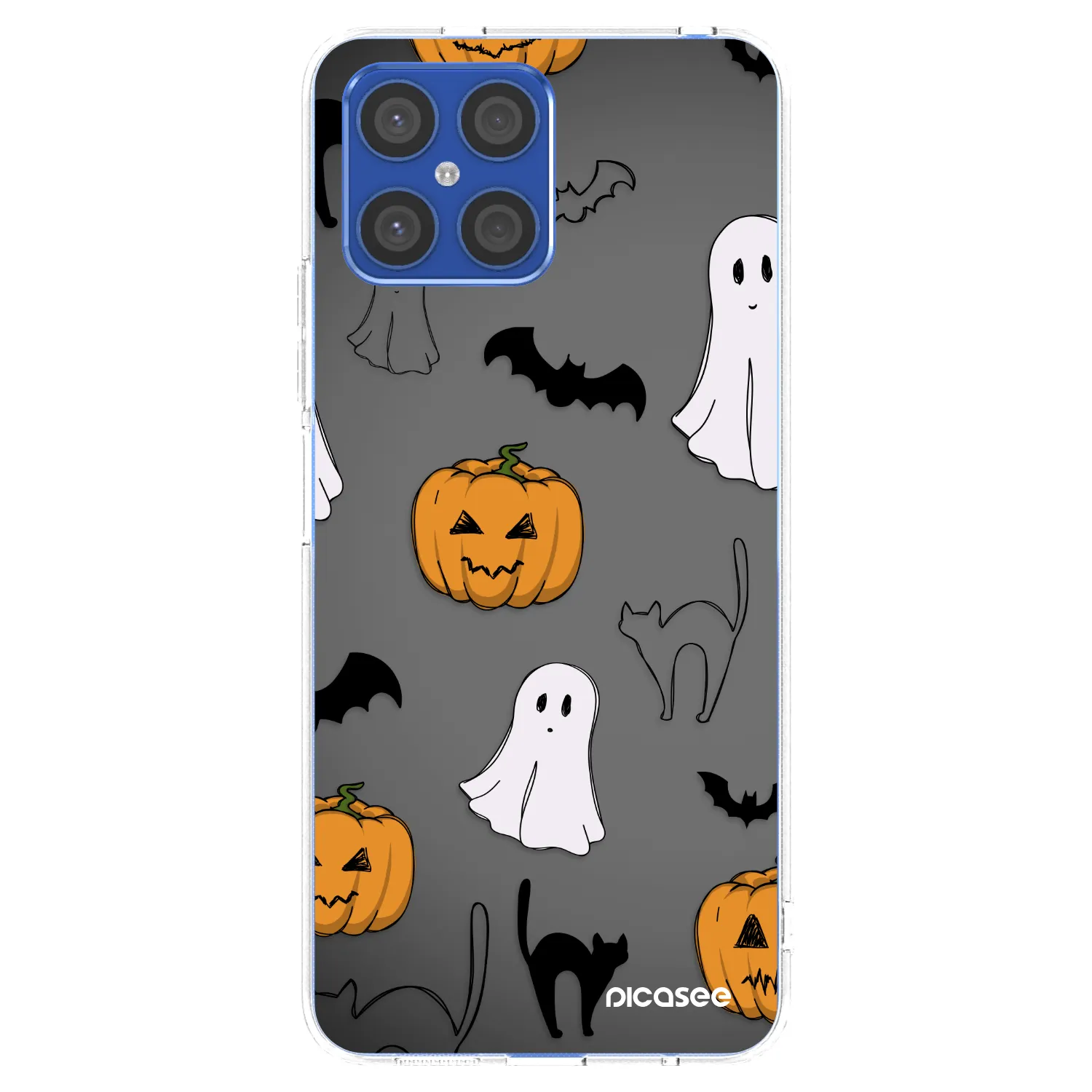 Picasee husă transparentă din silicon pentru Honor X8 4G - Spooky crew