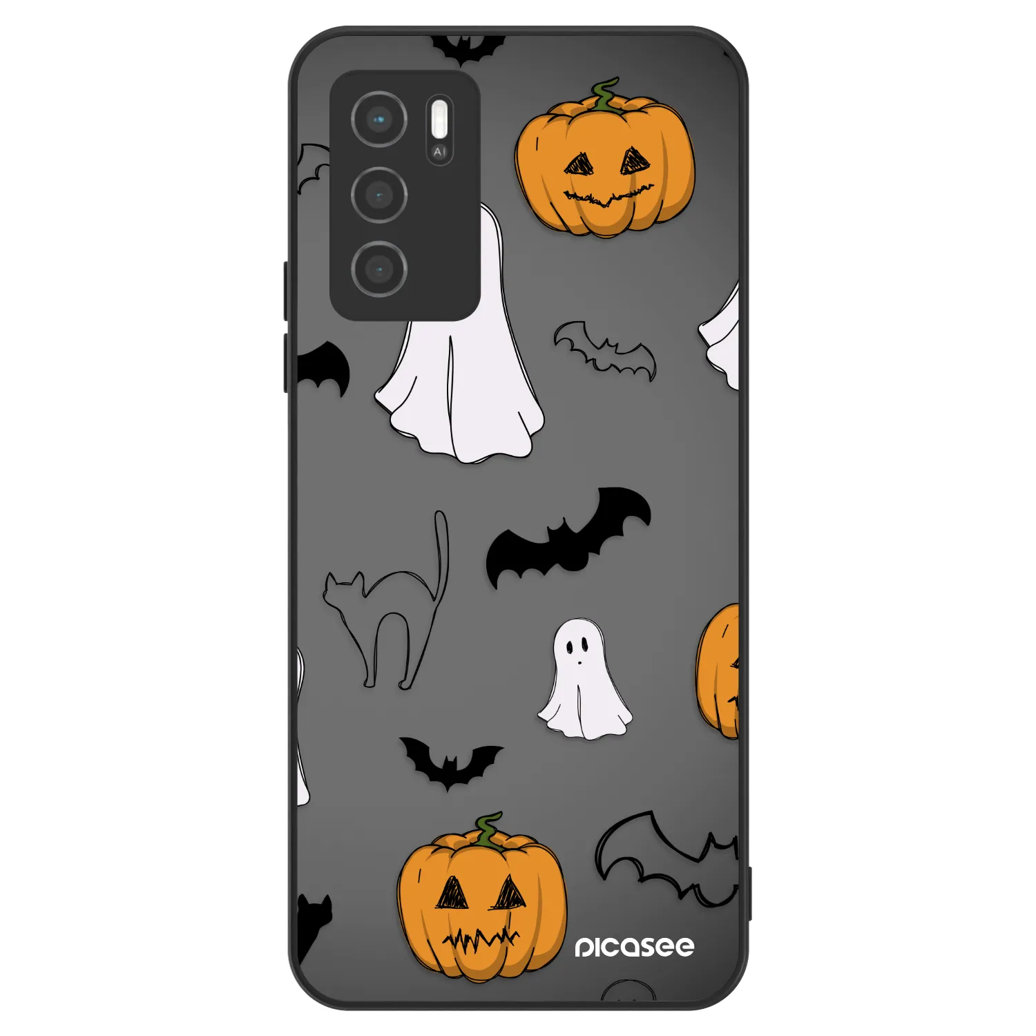 Picasee ULTIMATE CASE pentru OPPO A16s - Spooky crew