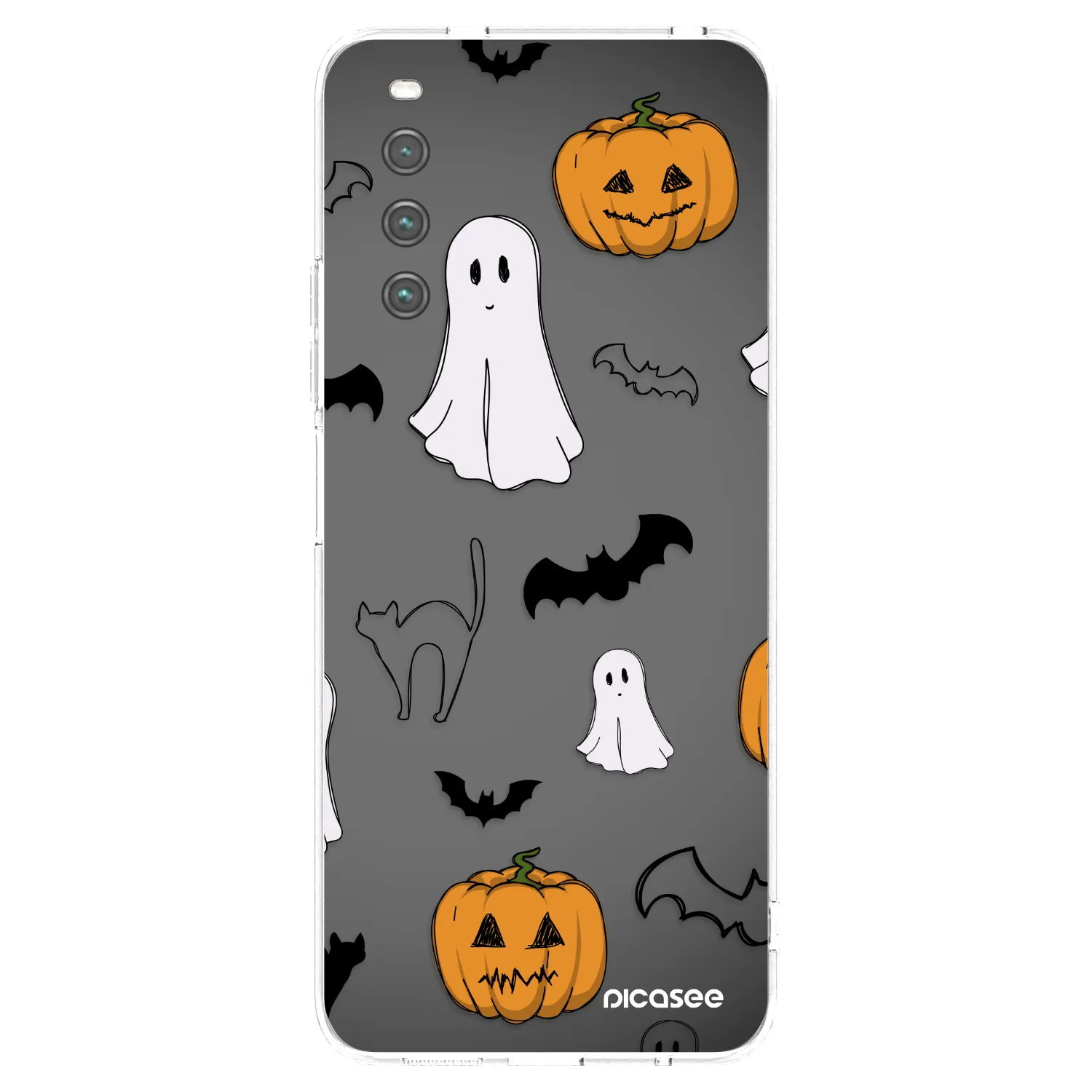 Picasee husă transparentă din silicon pentru Sony Xperia 10 IV 5G - Spooky crew