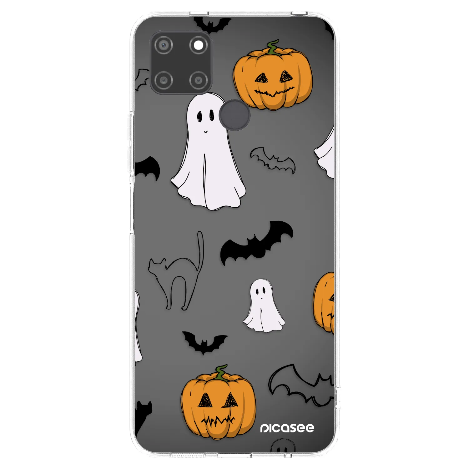 Picasee husă transparentă din silicon pentru Realme C21Y - Spooky crew