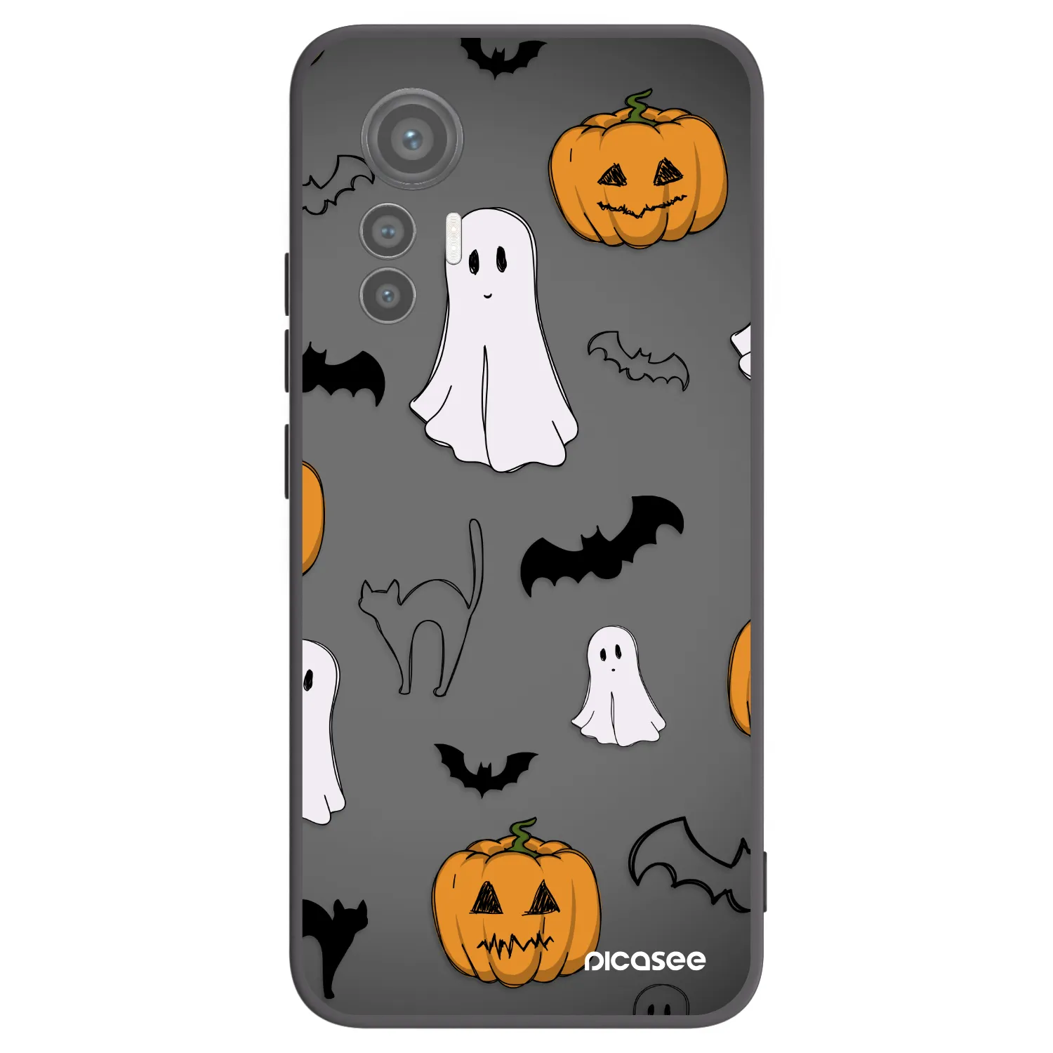 Picasee husă neagră din silicon pentru Xiaomi 12 Lite - Spooky crew