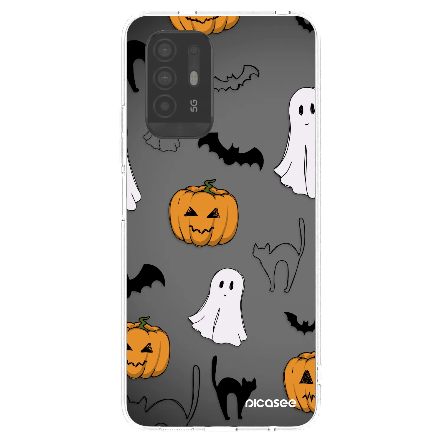 Picasee husă transparentă din silicon pentru OPPO A94 5G - Spooky crew
