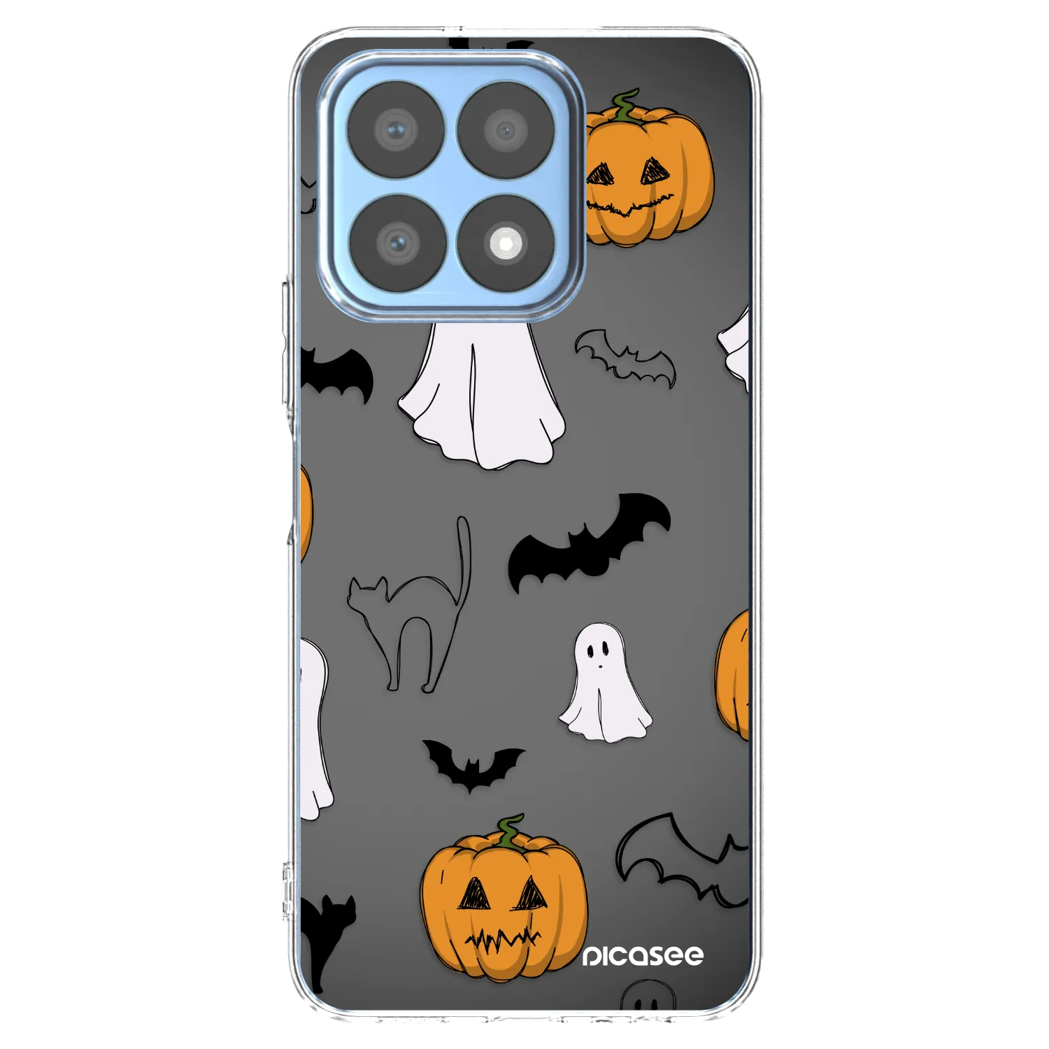 Picasee husă transparentă din silicon pentru Honor X8a - Spooky crew