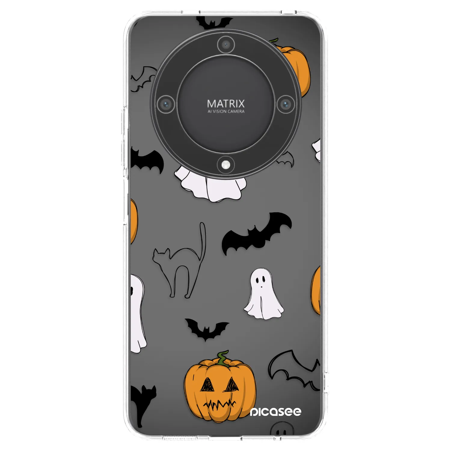 Picasee husă transparentă din silicon pentru Honor Magic5 Lite 5G - Spooky crew