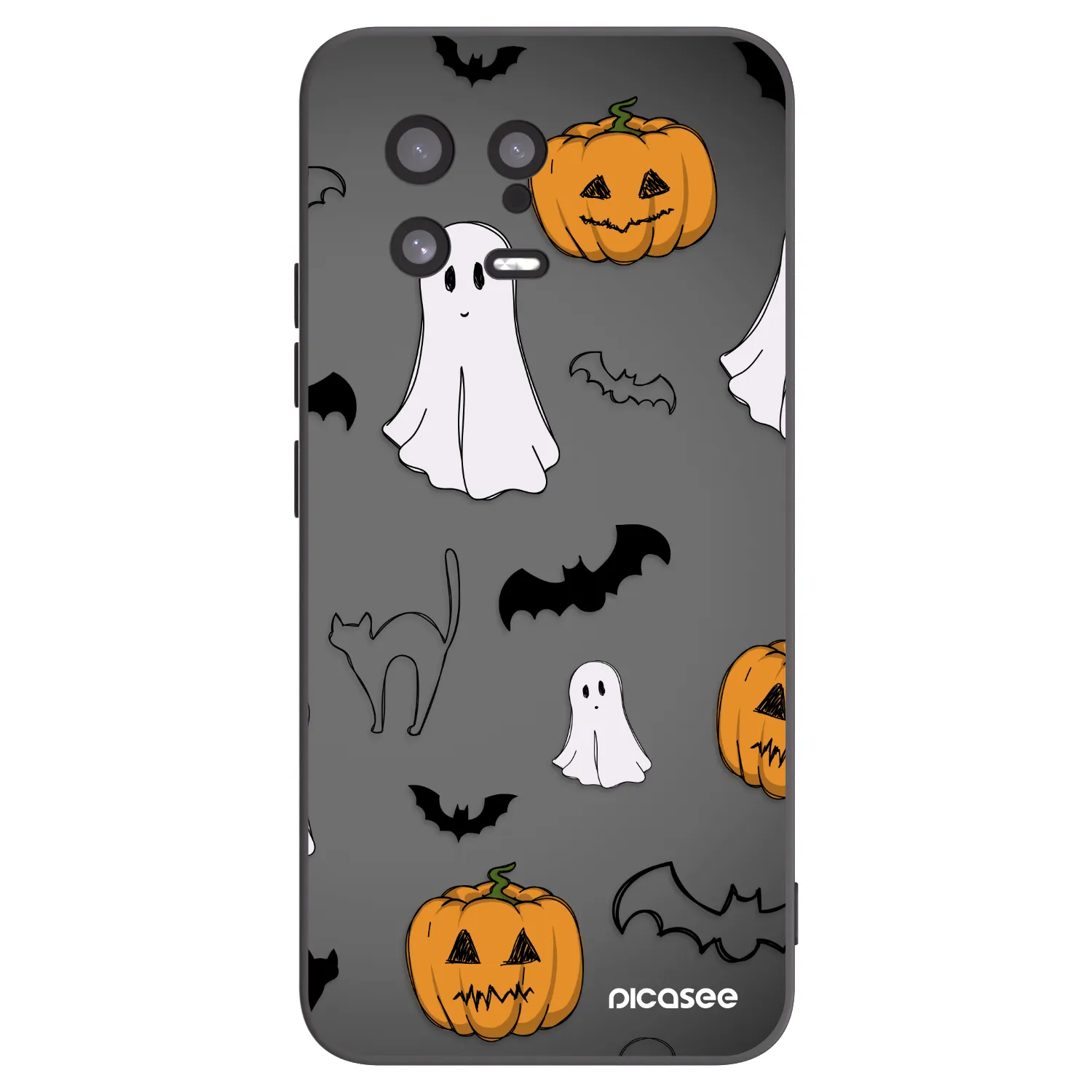 Picasee husă neagră din silicon pentru Xiaomi 13 - Spooky crew