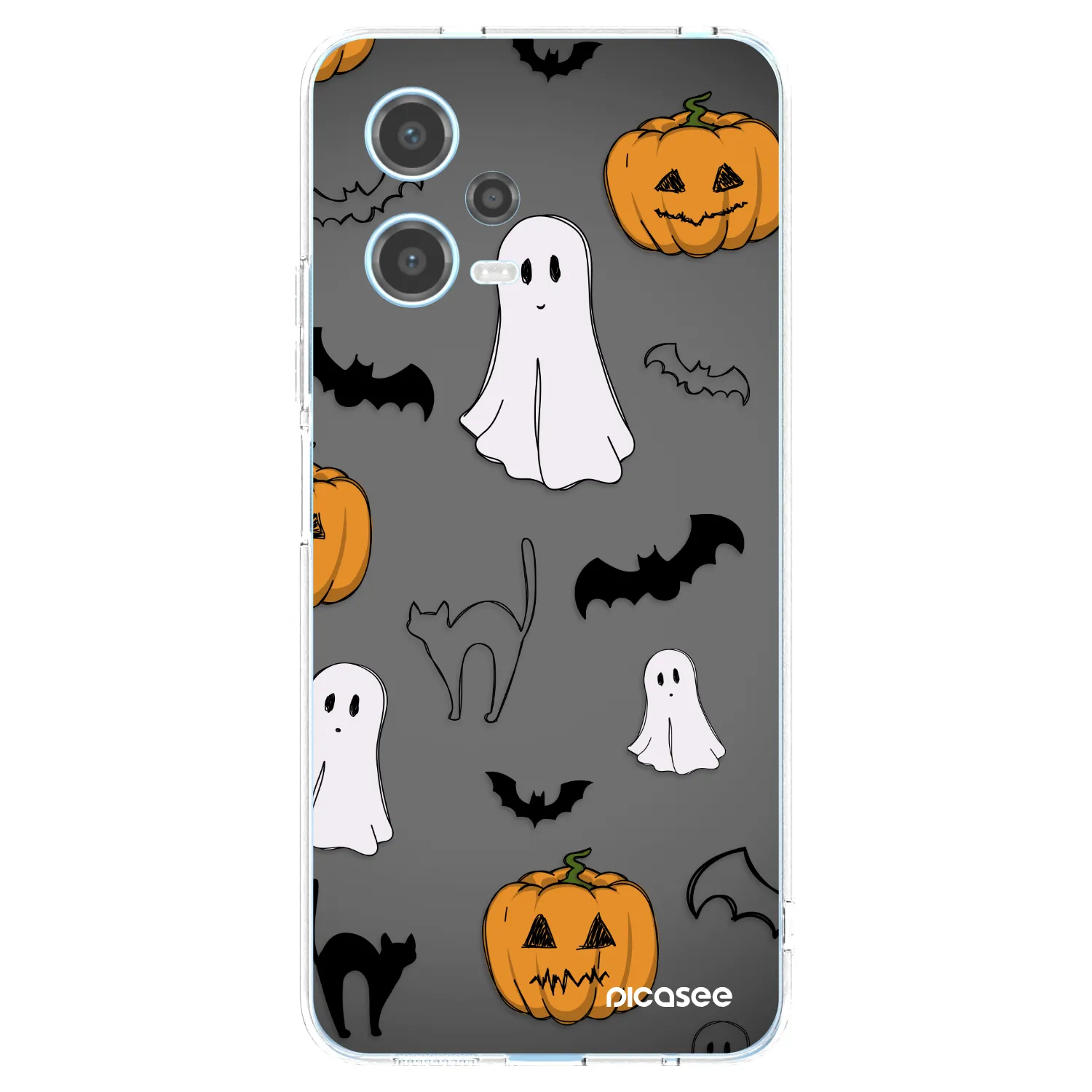 Picasee husă transparentă din silicon pentru Xiaomi Redmi Note 12 5G - Spooky crew