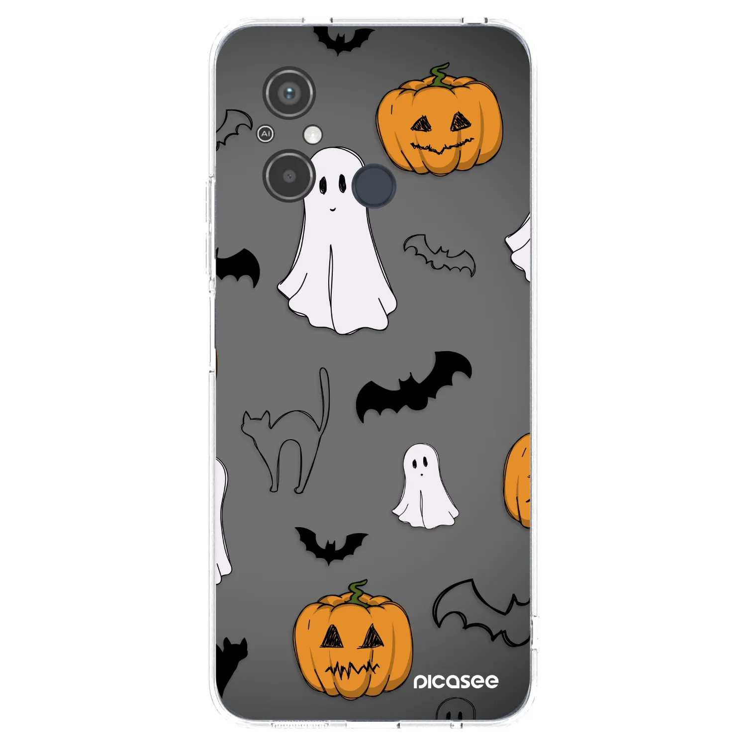 Picasee husă transparentă din silicon pentru Xiaomi Redmi 12C - Spooky crew