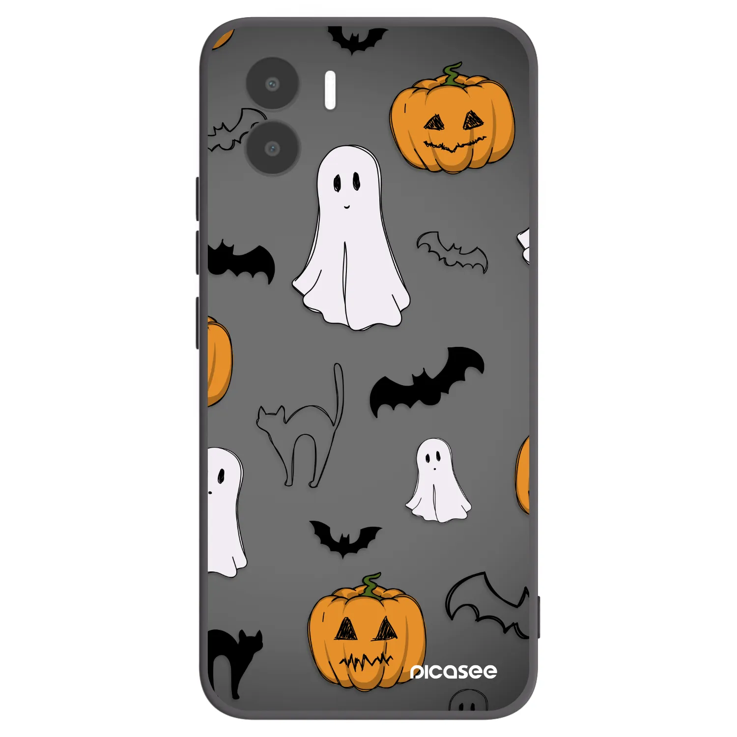 Picasee husă neagră din silicon pentru Xiaomi Redmi A2 - Spooky crew