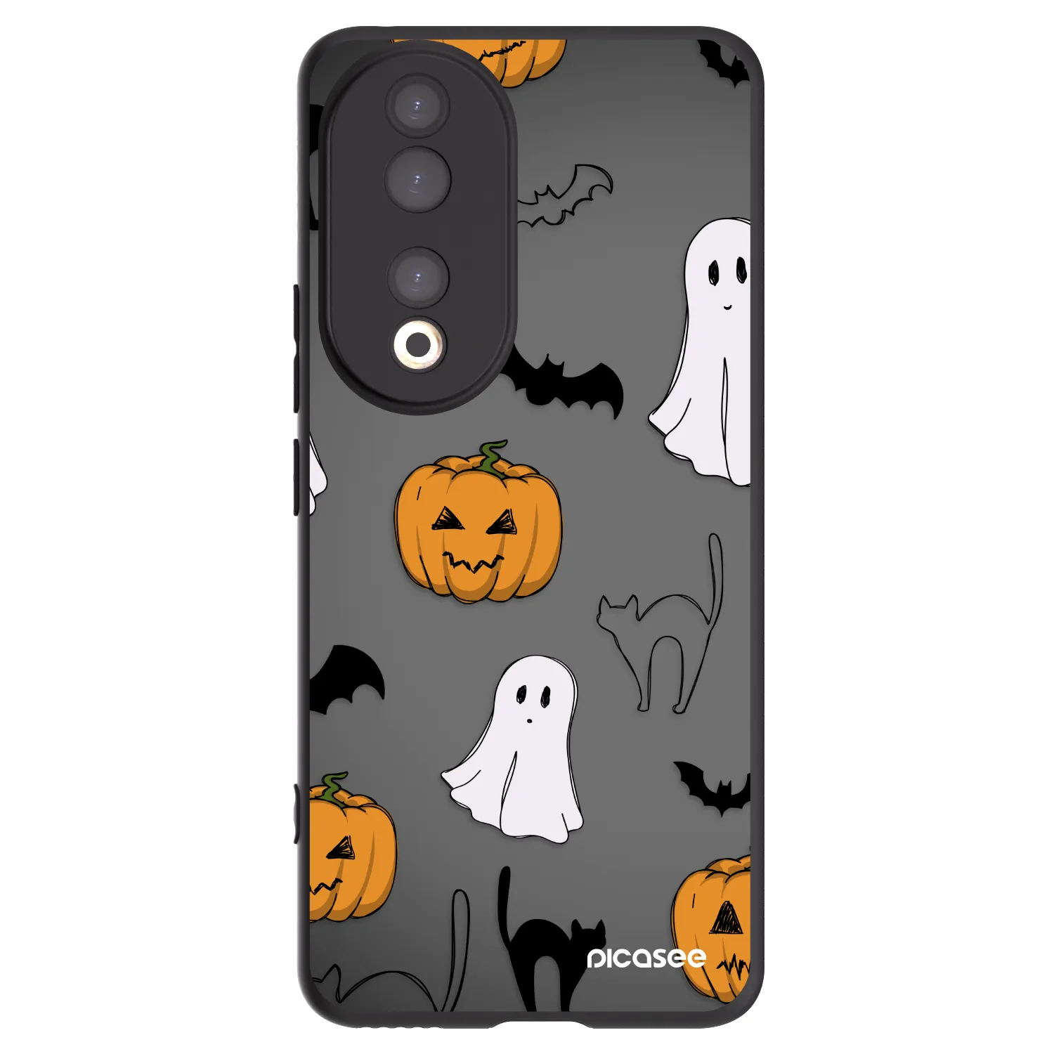 Picasee husă neagră din silicon pentru Honor 90 5G - Spooky crew