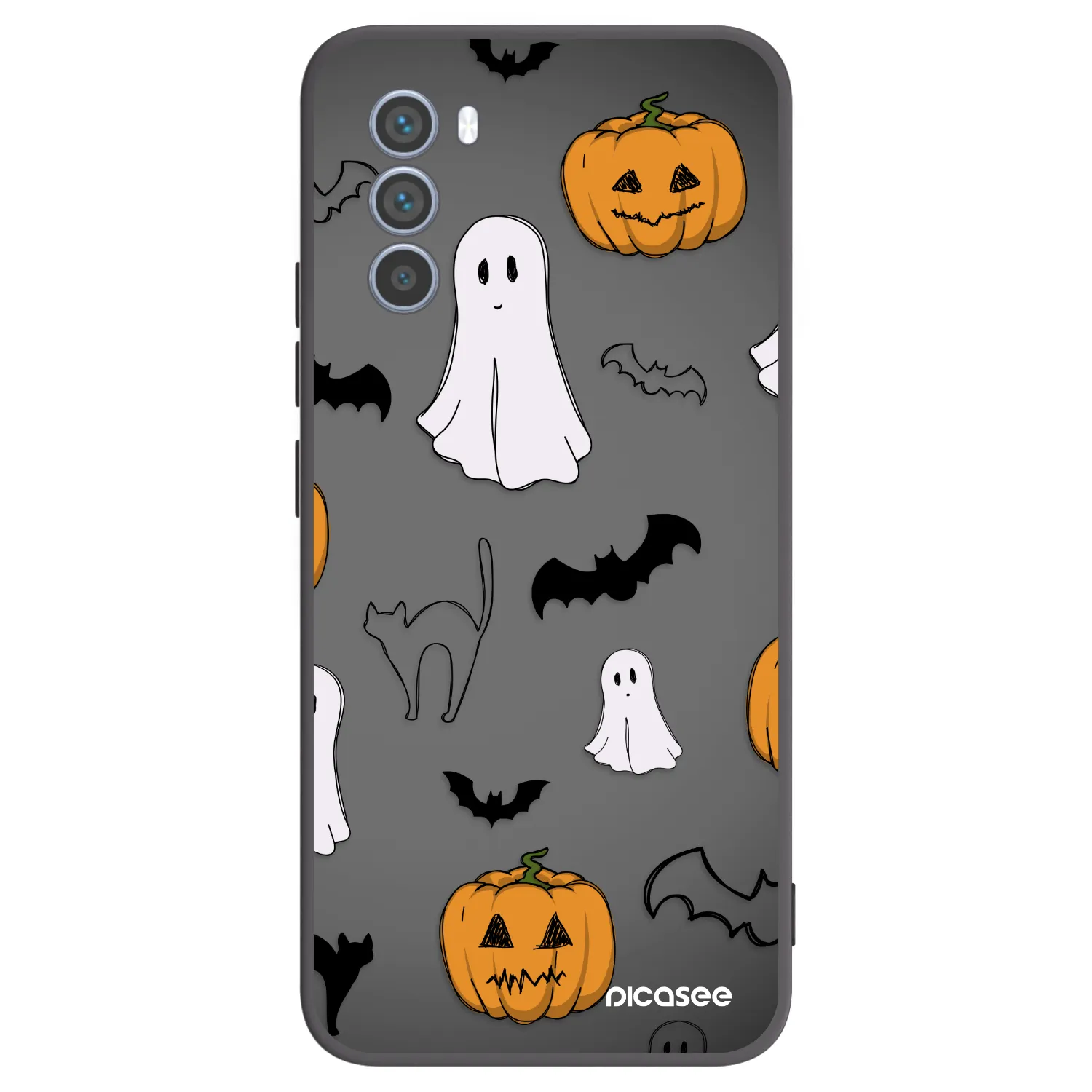 Picasee husă neagră din silicon pentru Motorola Moto G62 - Spooky crew