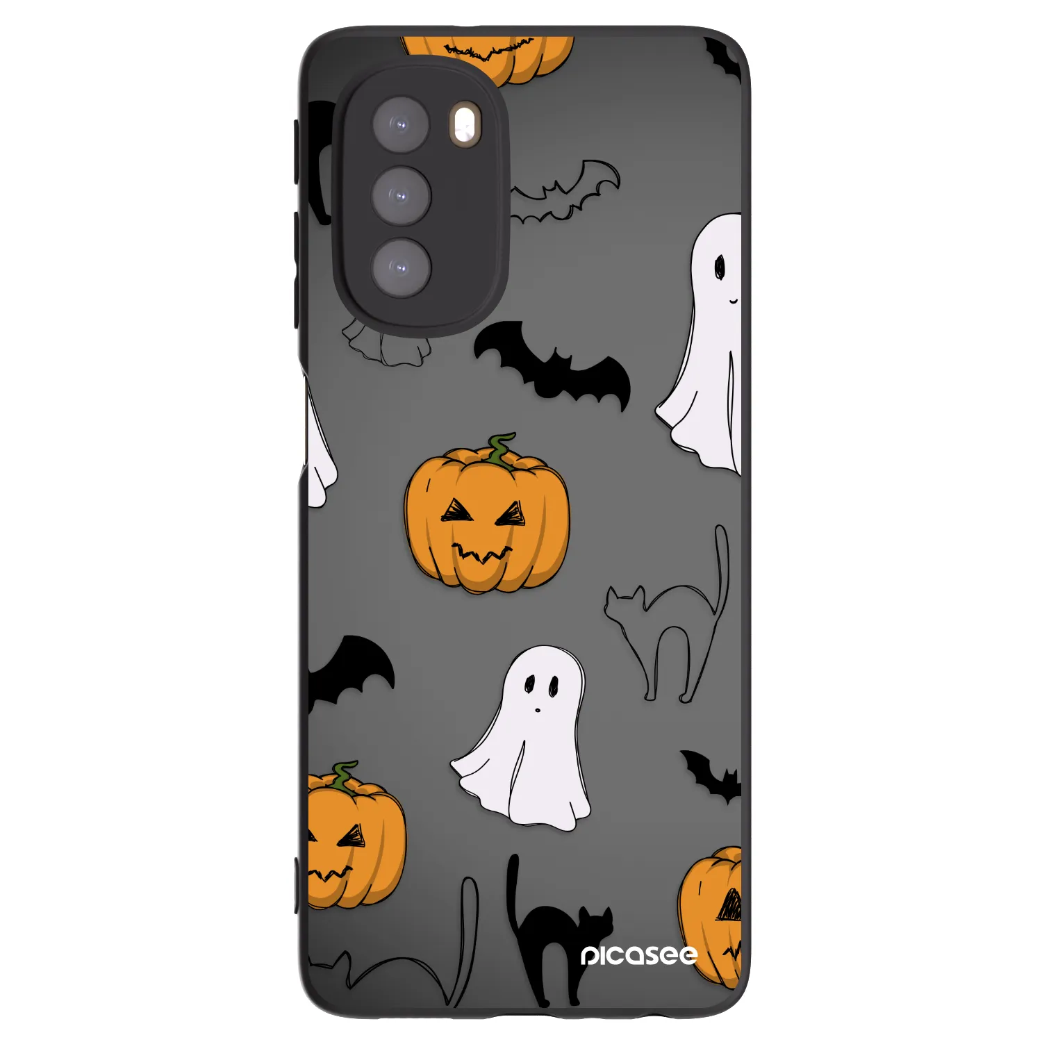 Picasee husă neagră din silicon pentru Motorola Moto G51 - Spooky crew