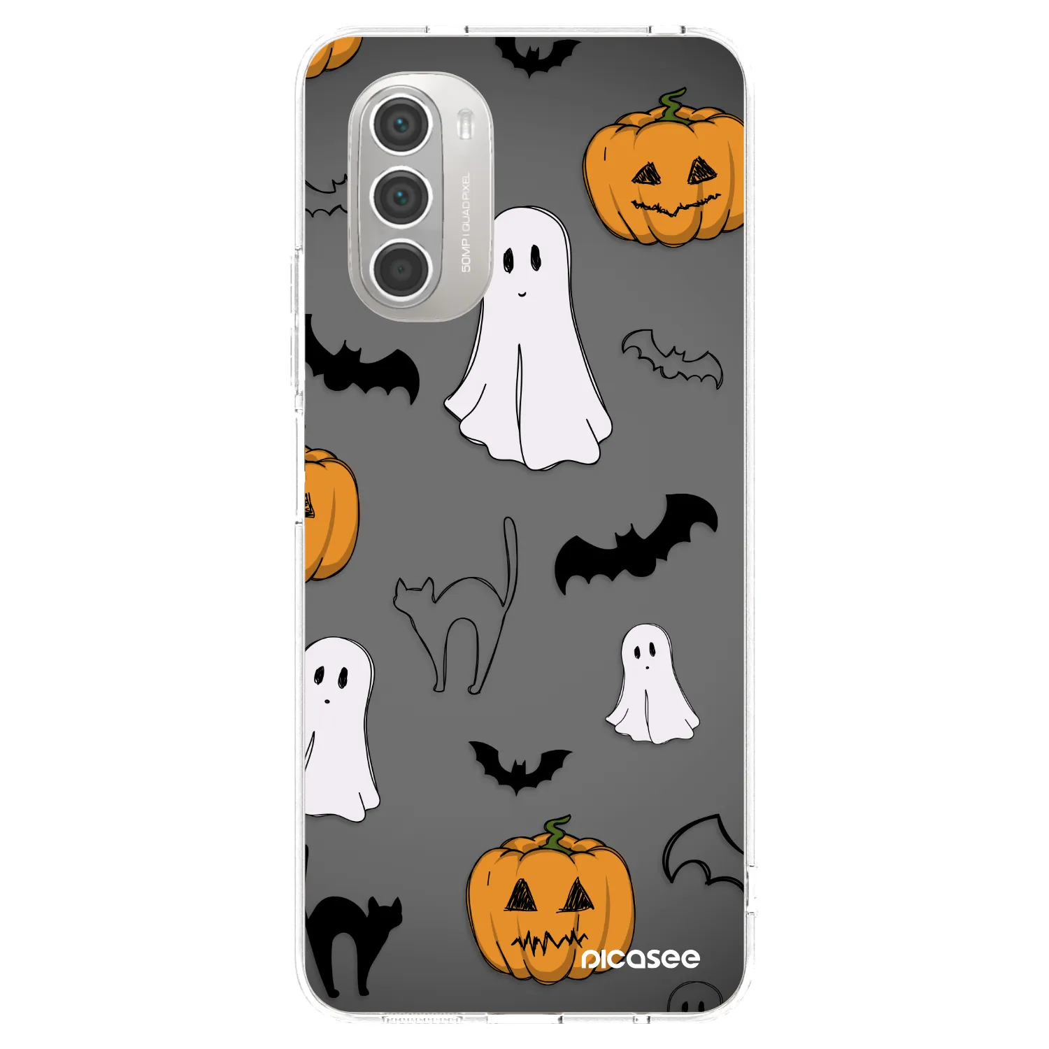 Picasee husă transparentă din silicon pentru Motorola Moto G51 - Spooky crew