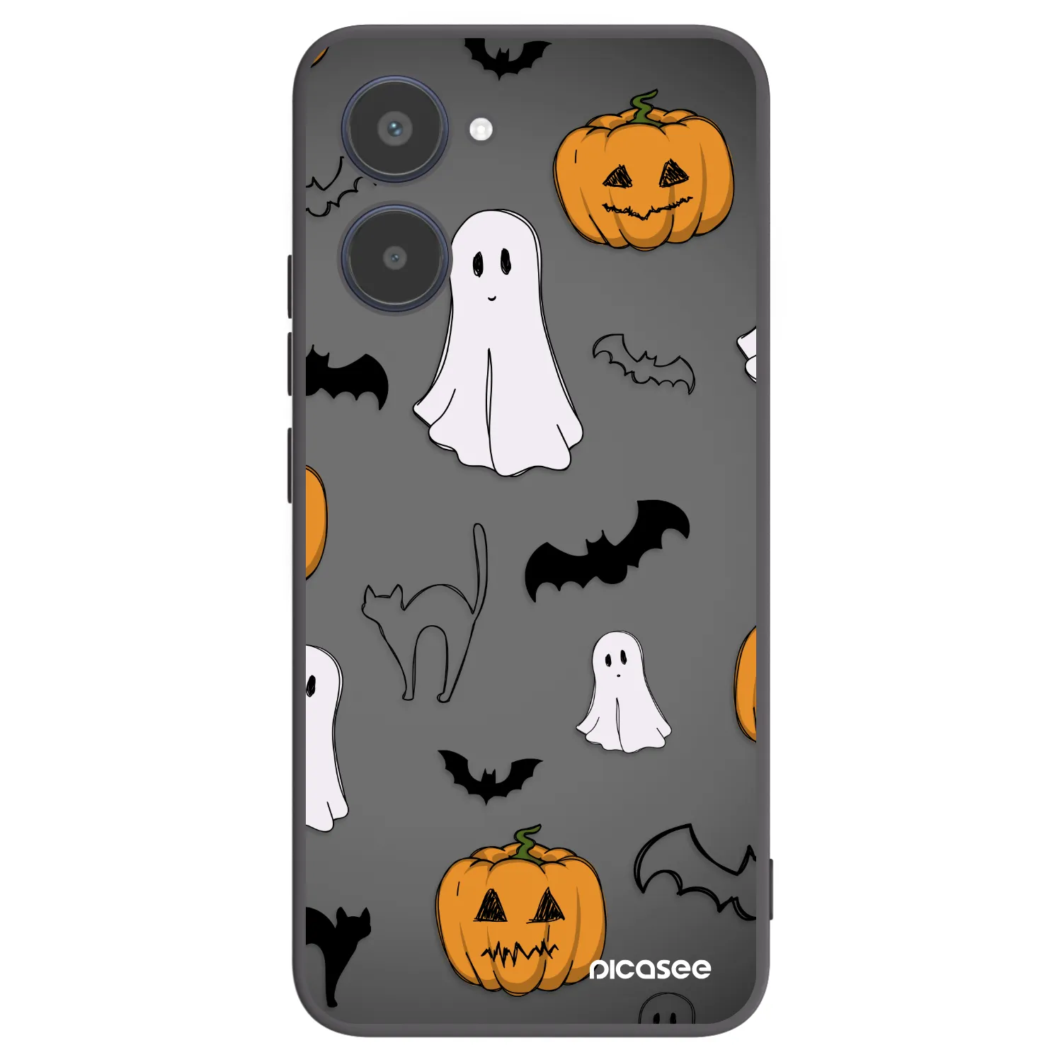 Picasee husă neagră din silicon pentru Realme 10 4G - Spooky crew