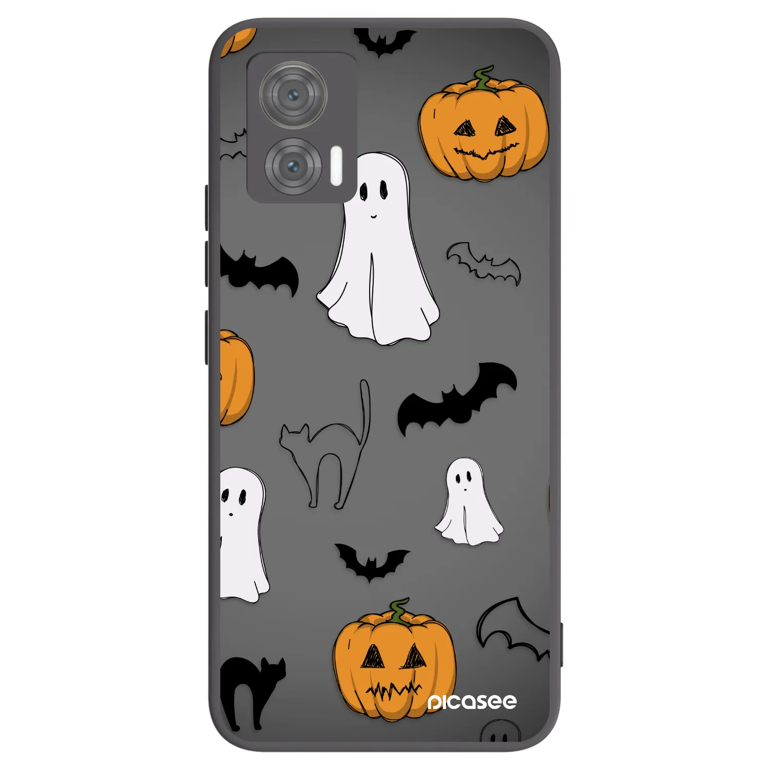 Picasee husă neagră din silicon pentru Motorola Edge 30 Neo - Spooky crew