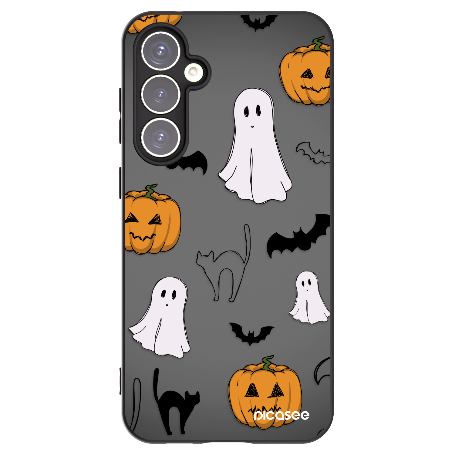 Picasee husă neagră din silicon pentru Samsung Galaxy S23 FE S711B - Spooky crew