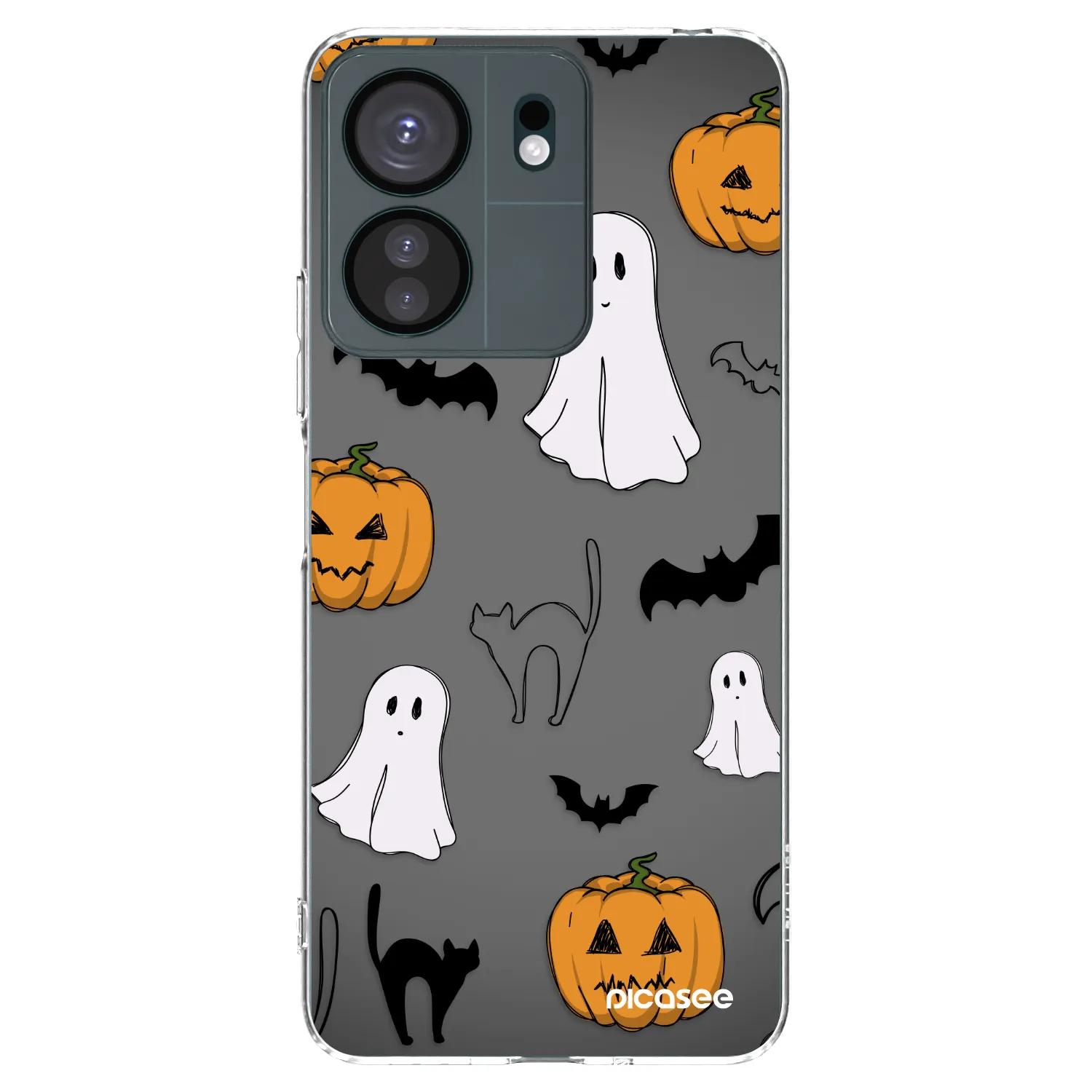 Picasee husă transparentă din silicon pentru Xiaomi Redmi 13C 4G - Spooky crew