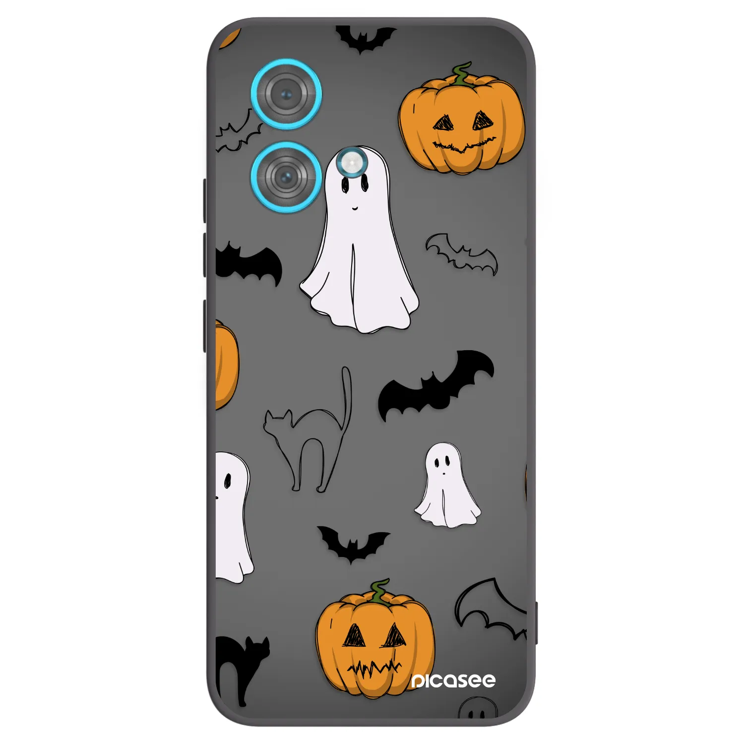Picasee husă neagră din silicon pentru Motorola Edge 40 Neo - Spooky crew