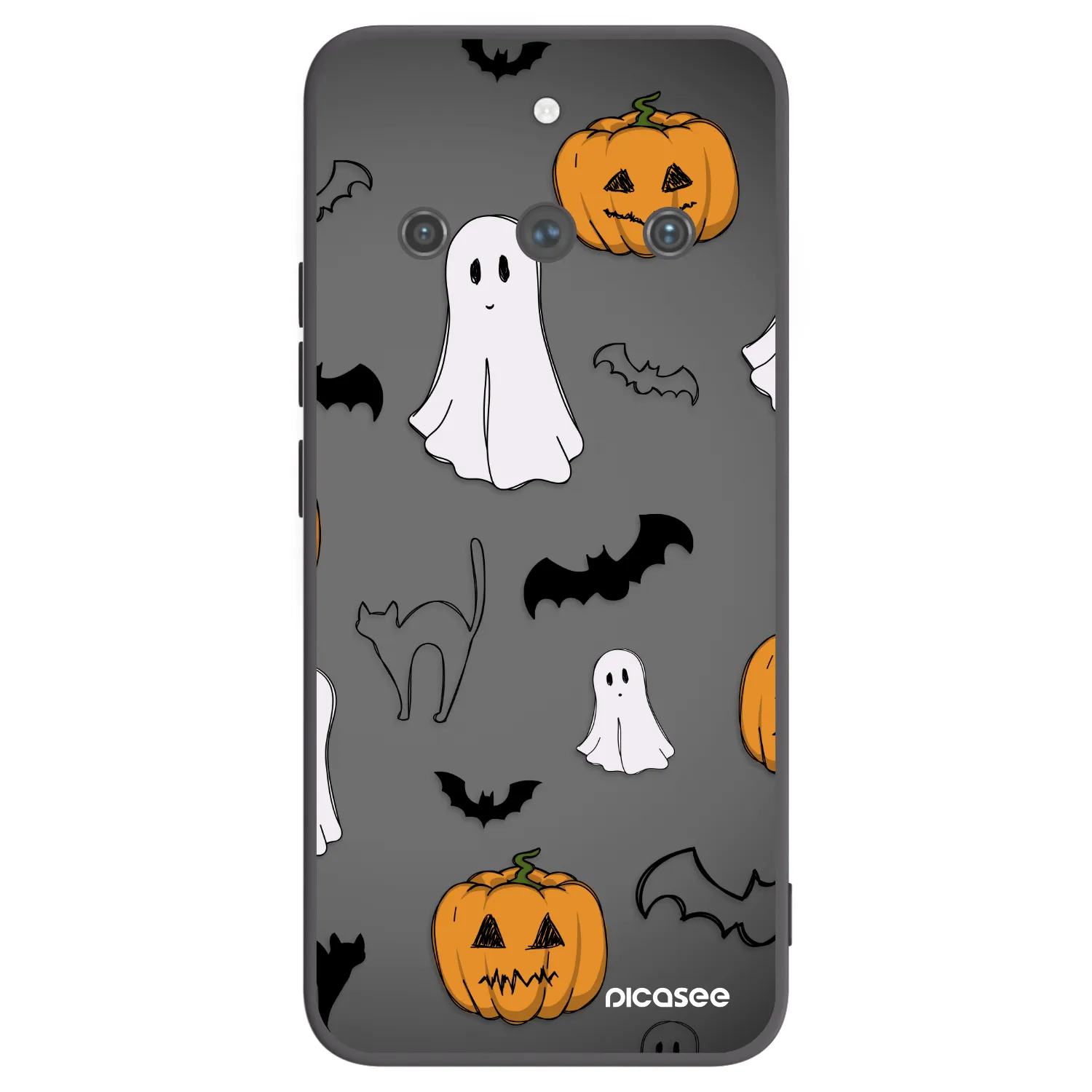 Picasee husă neagră din silicon pentru Realme 11 Pro+ - Spooky crew