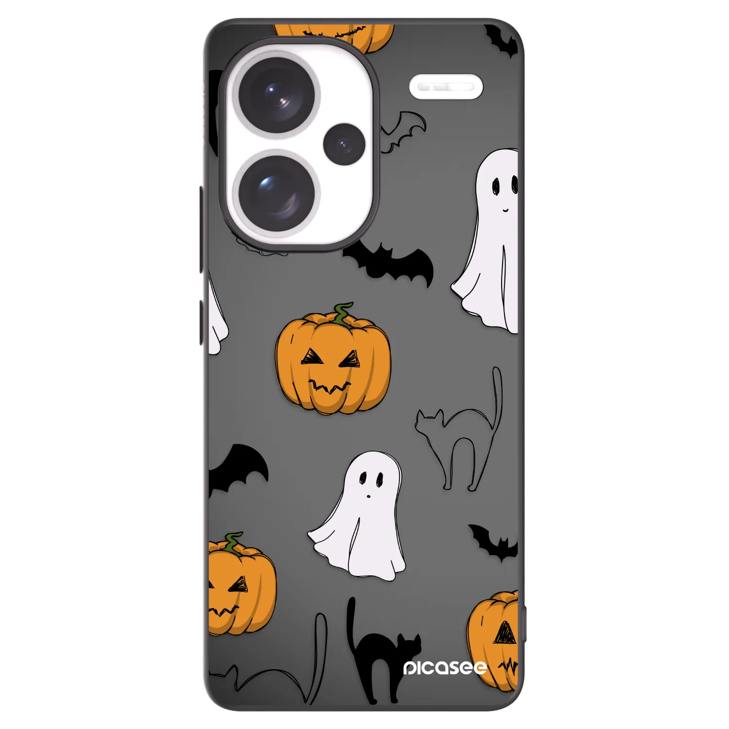 Picasee husă neagră din silicon pentru Xiaomi Redmi Note 13 Pro+ 5G - Spooky crew