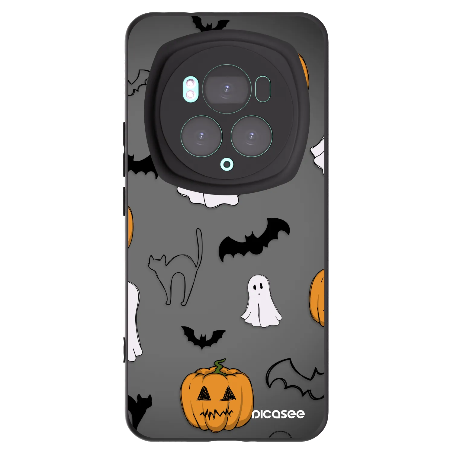 Picasee husă neagră din silicon pentru Honor Magic6 Pro - Spooky crew