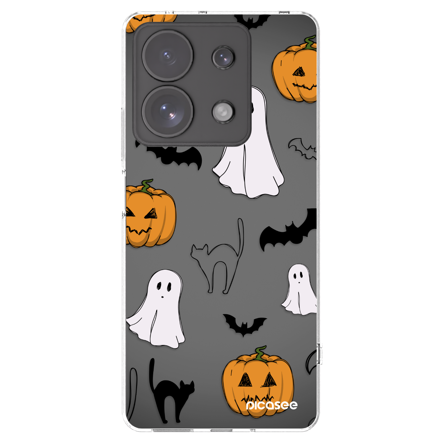 Picasee husă transparentă din silicon pentru Xiaomi Redmi Note 13 Pro 4G - Spooky crew