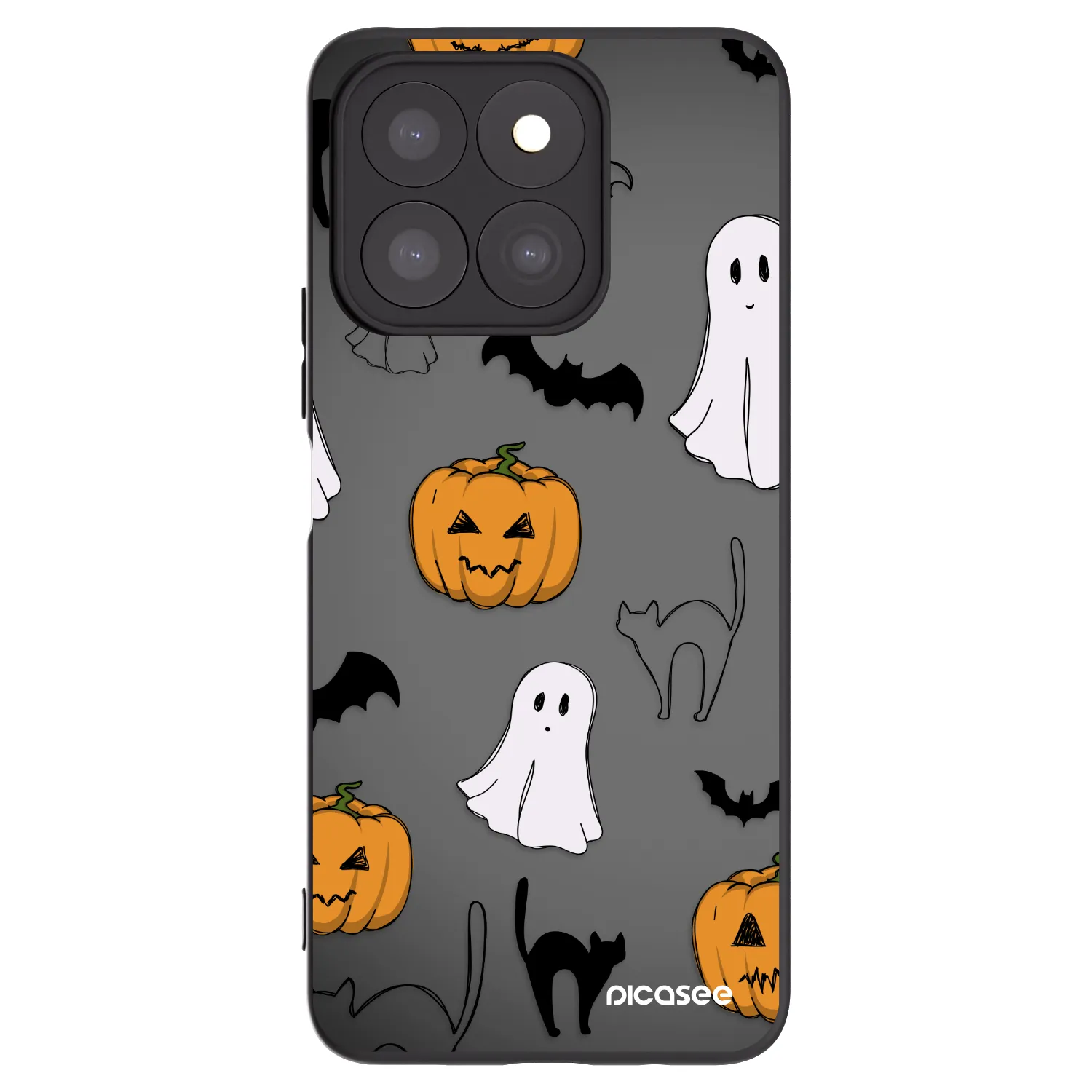 Picasee husă neagră din silicon pentru Honor X8b - Spooky crew