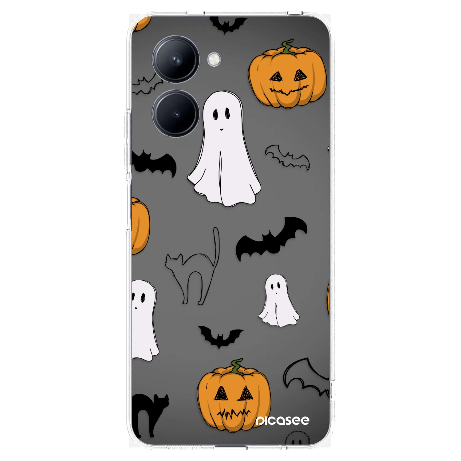 Picasee husă transparentă din silicon pentru Realme C33 (2023) - Spooky crew