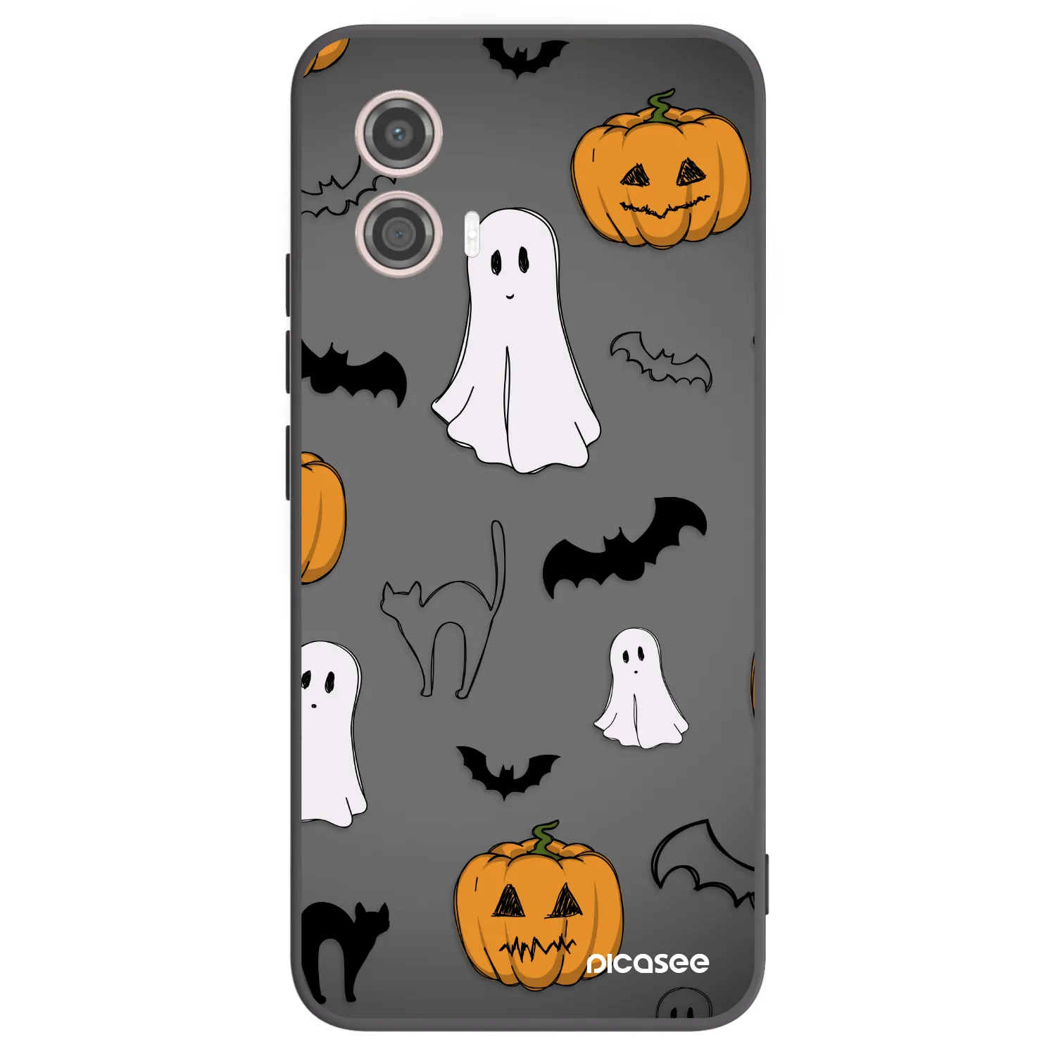 Picasee husă neagră din silicon pentru Motorola Moto G53 5G - Spooky crew