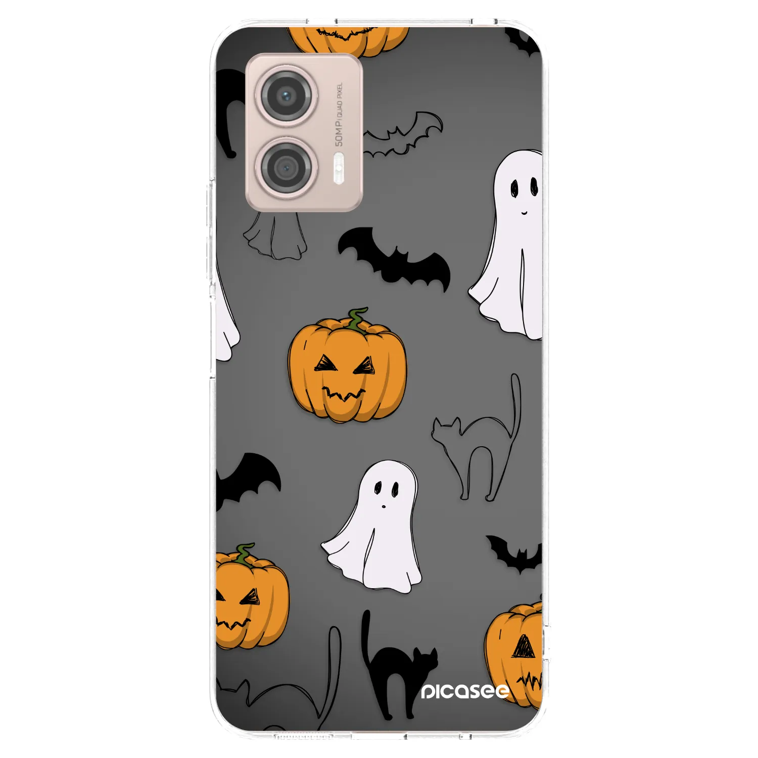 Picasee husă transparentă din silicon pentru Motorola Moto G53 5G - Spooky crew
