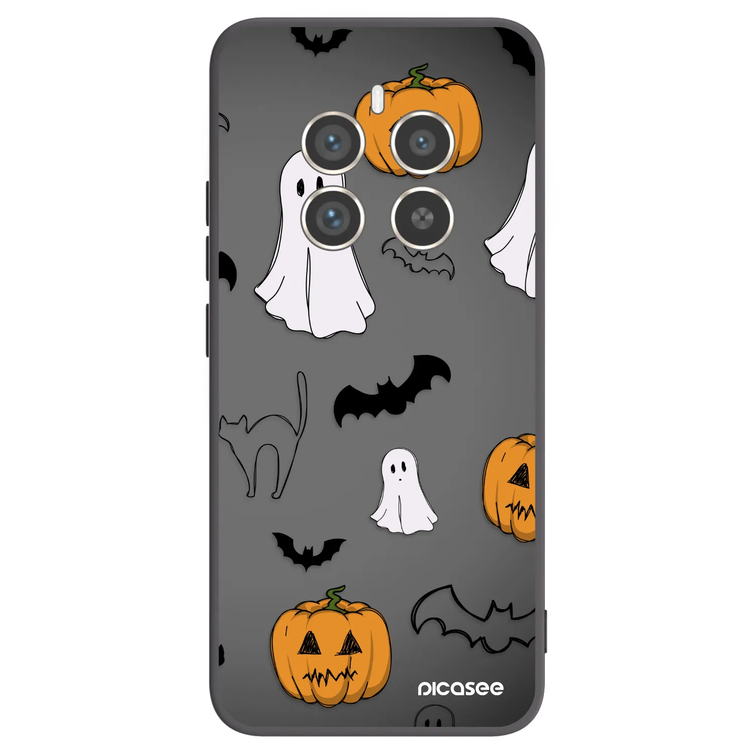 Picasee husă neagră din silicon pentru Realme 12 Pro 5G - Spooky crew