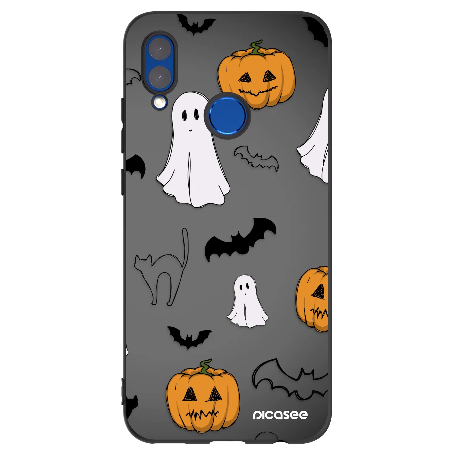 Picasee husă neagră din silicon pentru Honor 10 Lite - Spooky crew