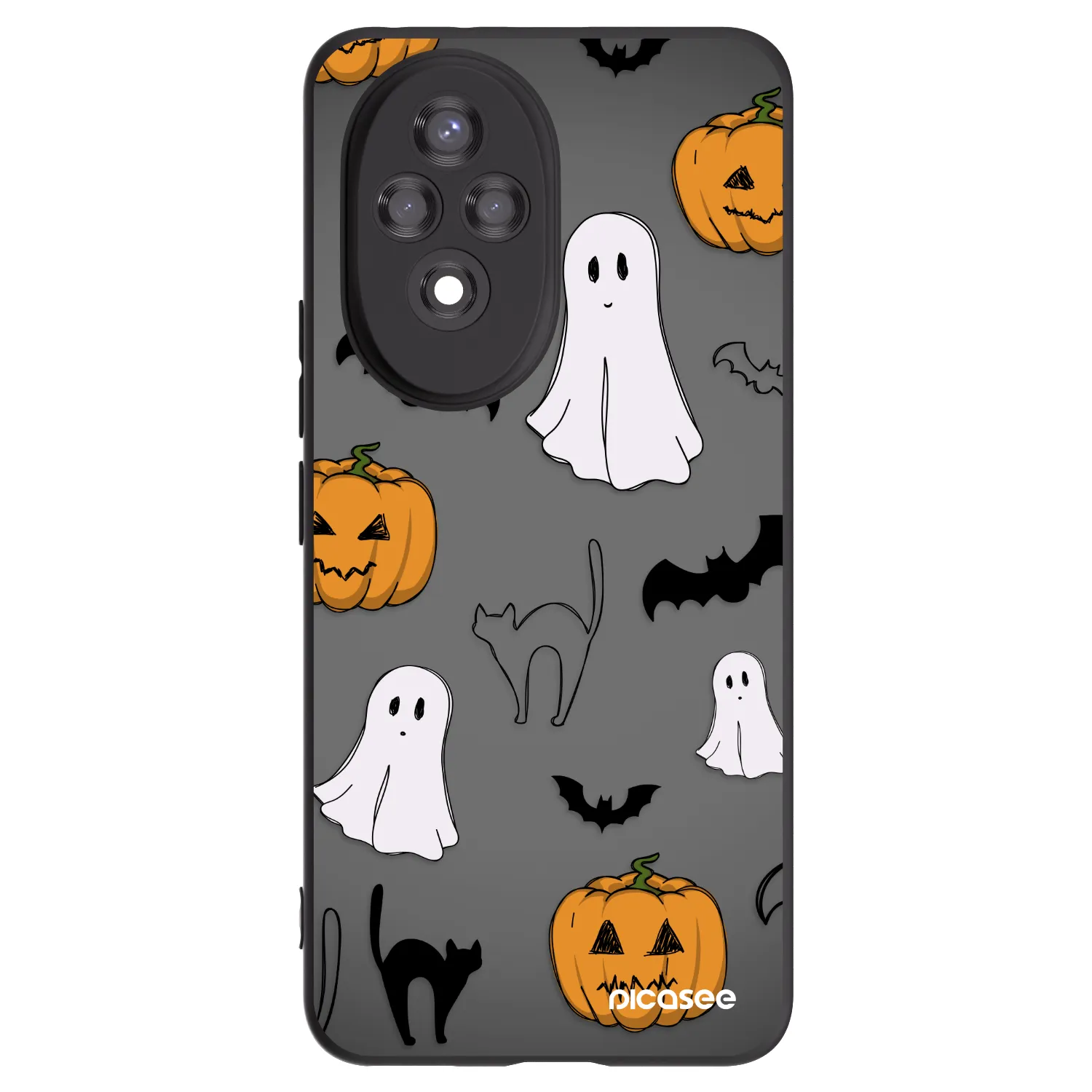 Picasee husă neagră din silicon pentru Honor 200 5G - Spooky crew