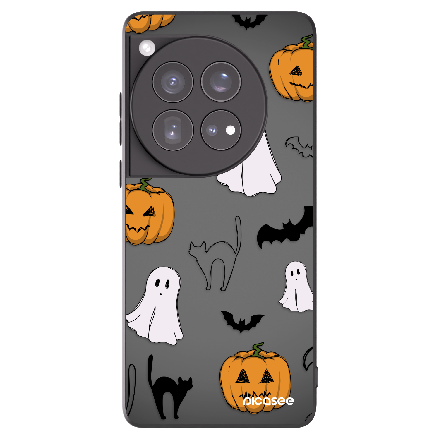 Picasee husă neagră din silicon pentru OnePlus 12 5G - Spooky crew