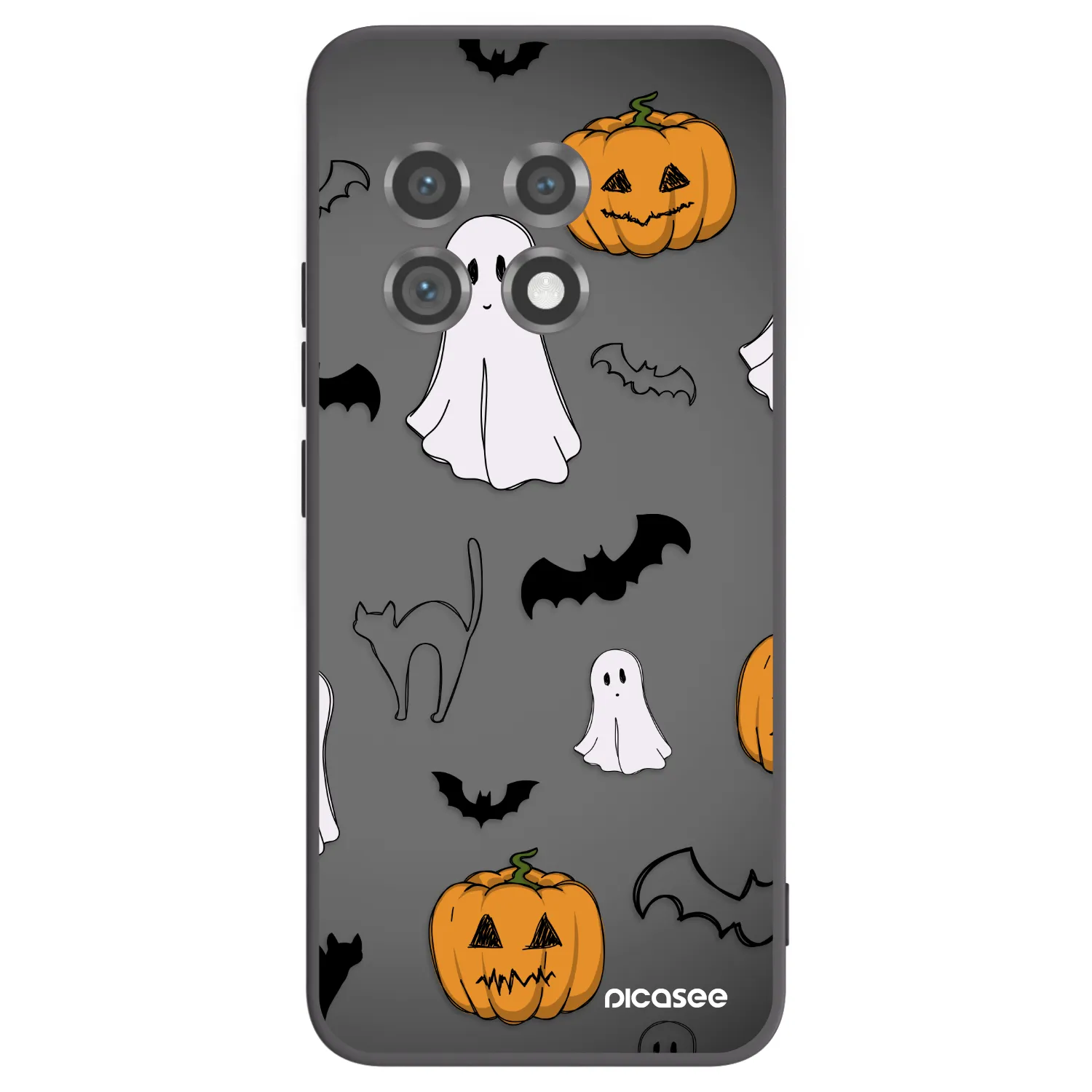 Picasee husă neagră din silicon pentru OnePlus 11 5G - Spooky crew