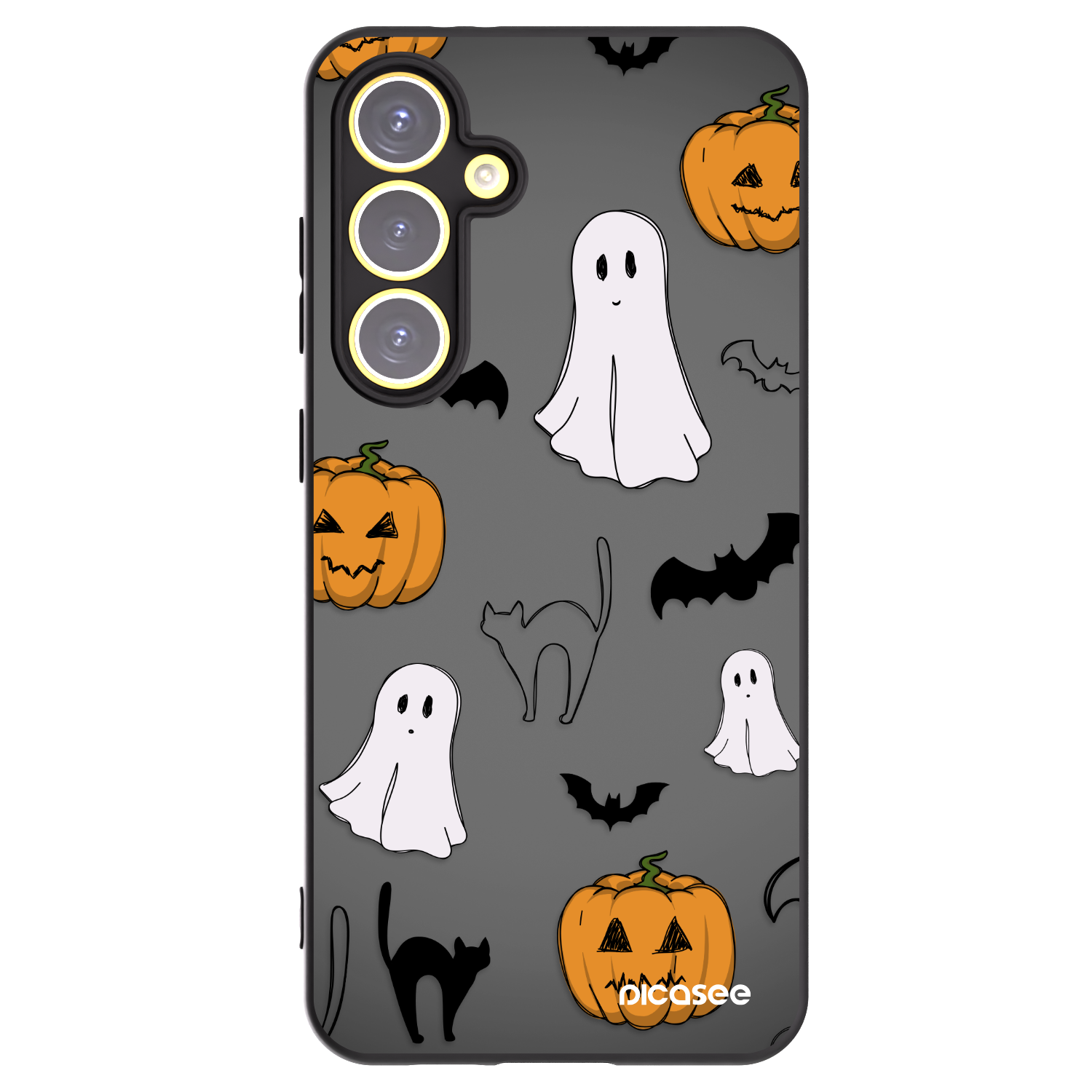 Picasee husă neagră din silicon pentru Samsung Galaxy S24 FE S721B - Spooky crew